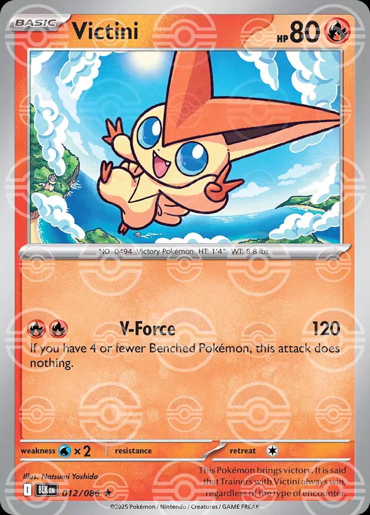 Black Bolt Victini [Poke Ball]