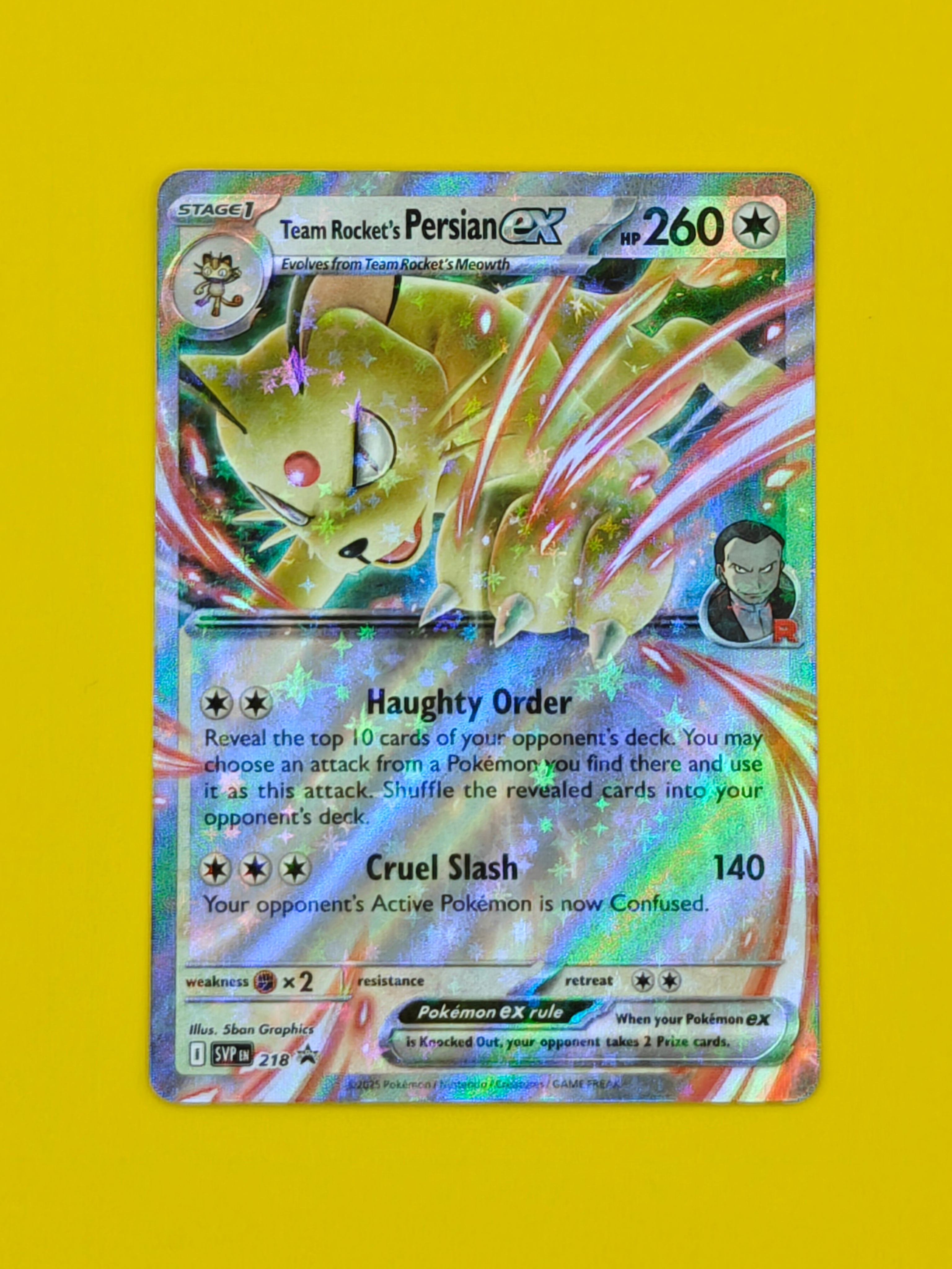 Team Rocket's Persian ex - SVP218