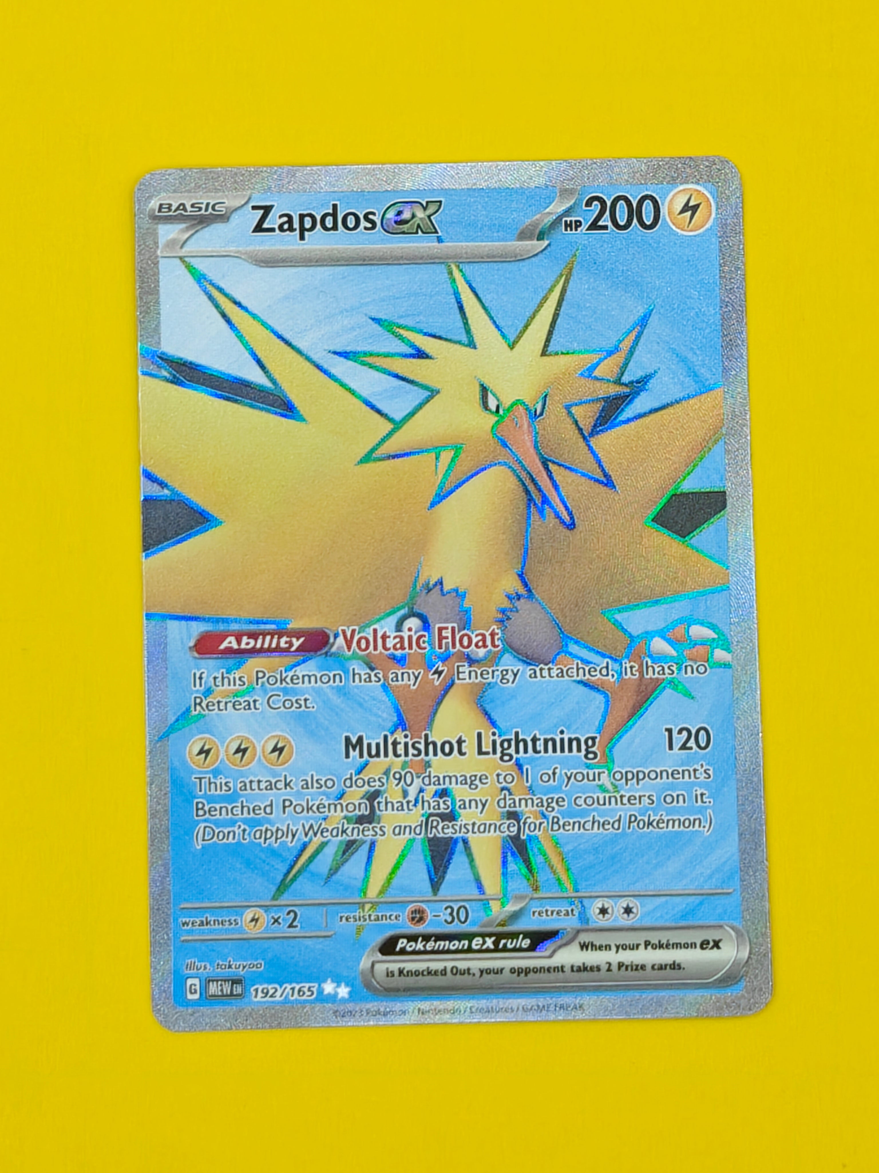 Zapdos ex Full Art - Mew 151