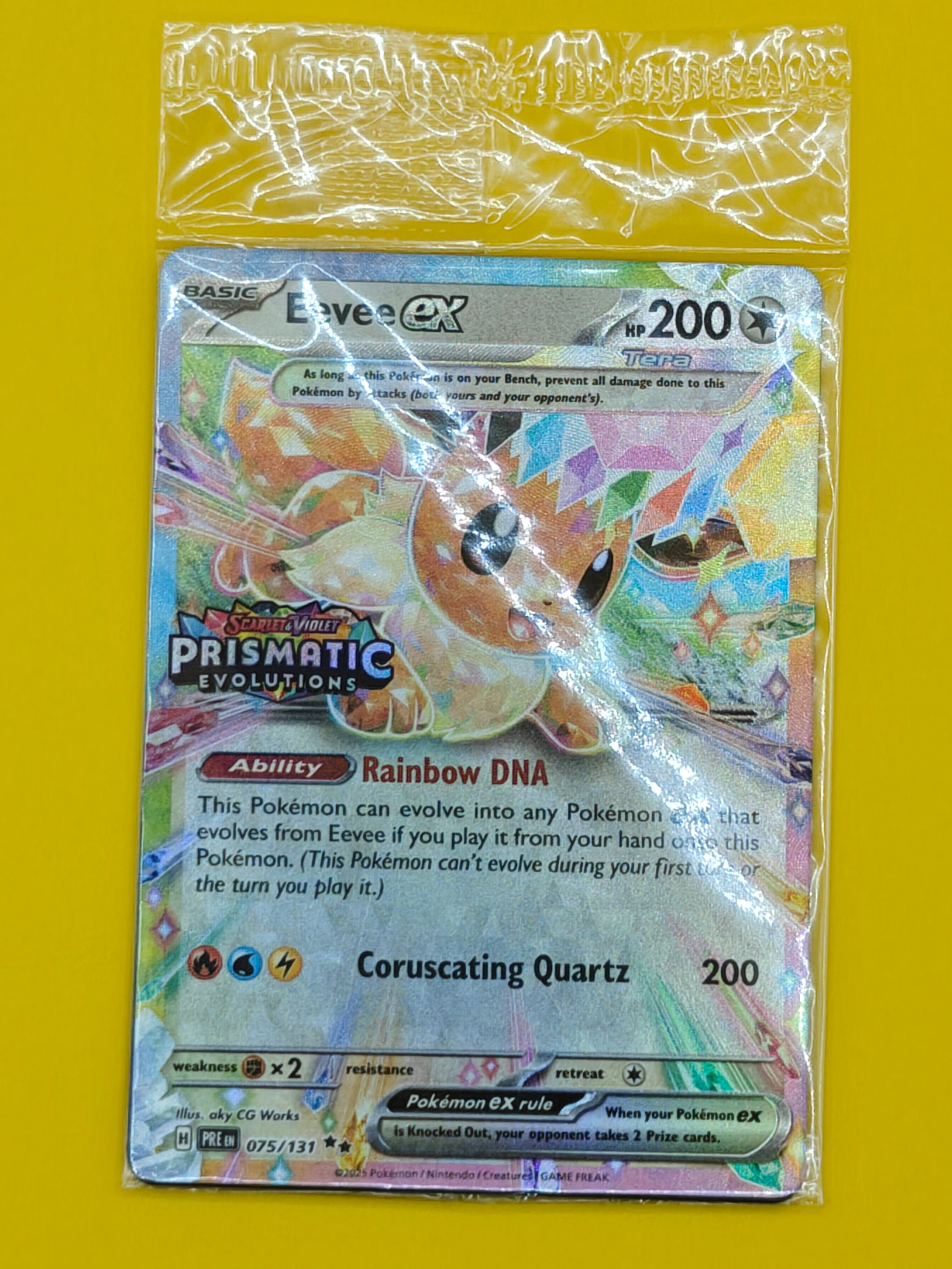 Eevee ex Stamped (Sealed) - Prismatic Evolutions