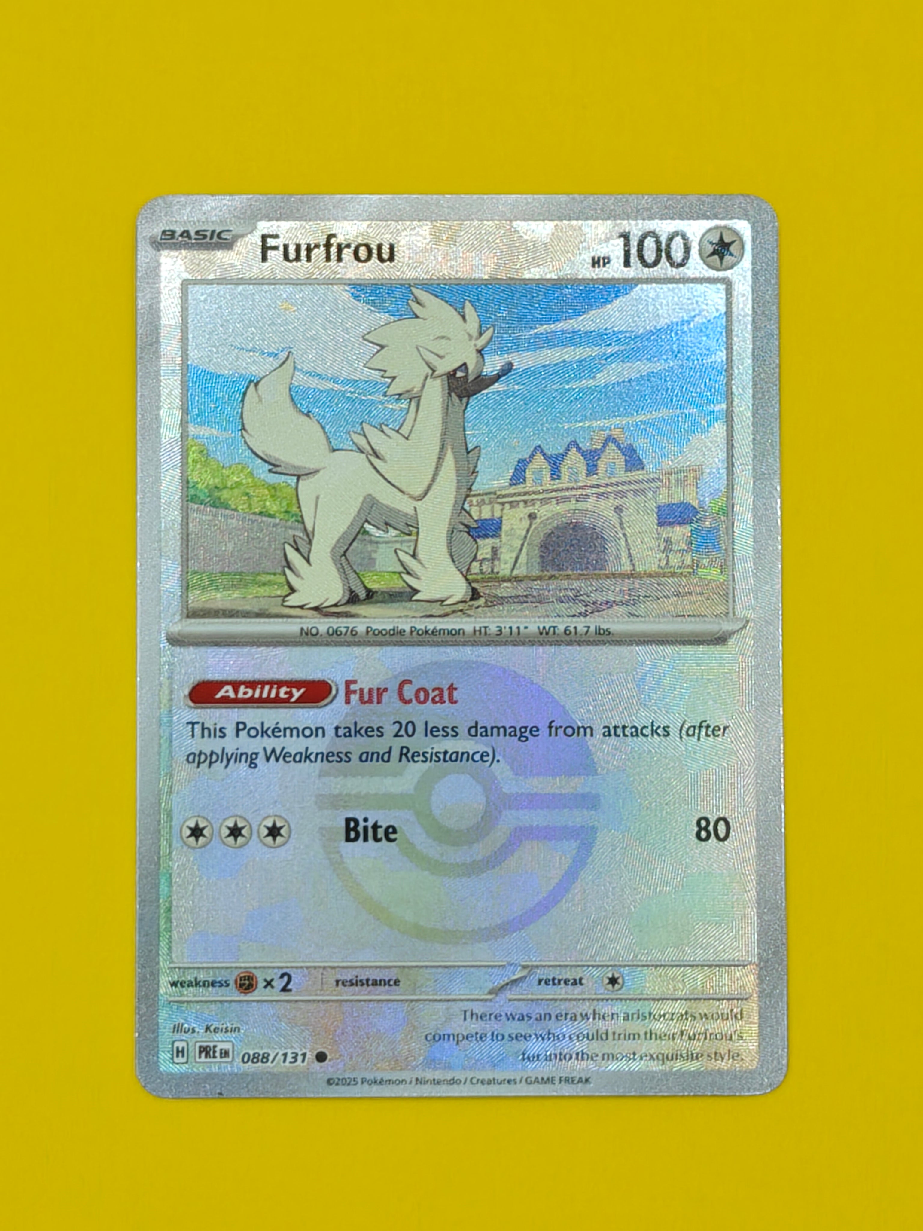 Furfrou Poké Ball - Prismatic Evolutions