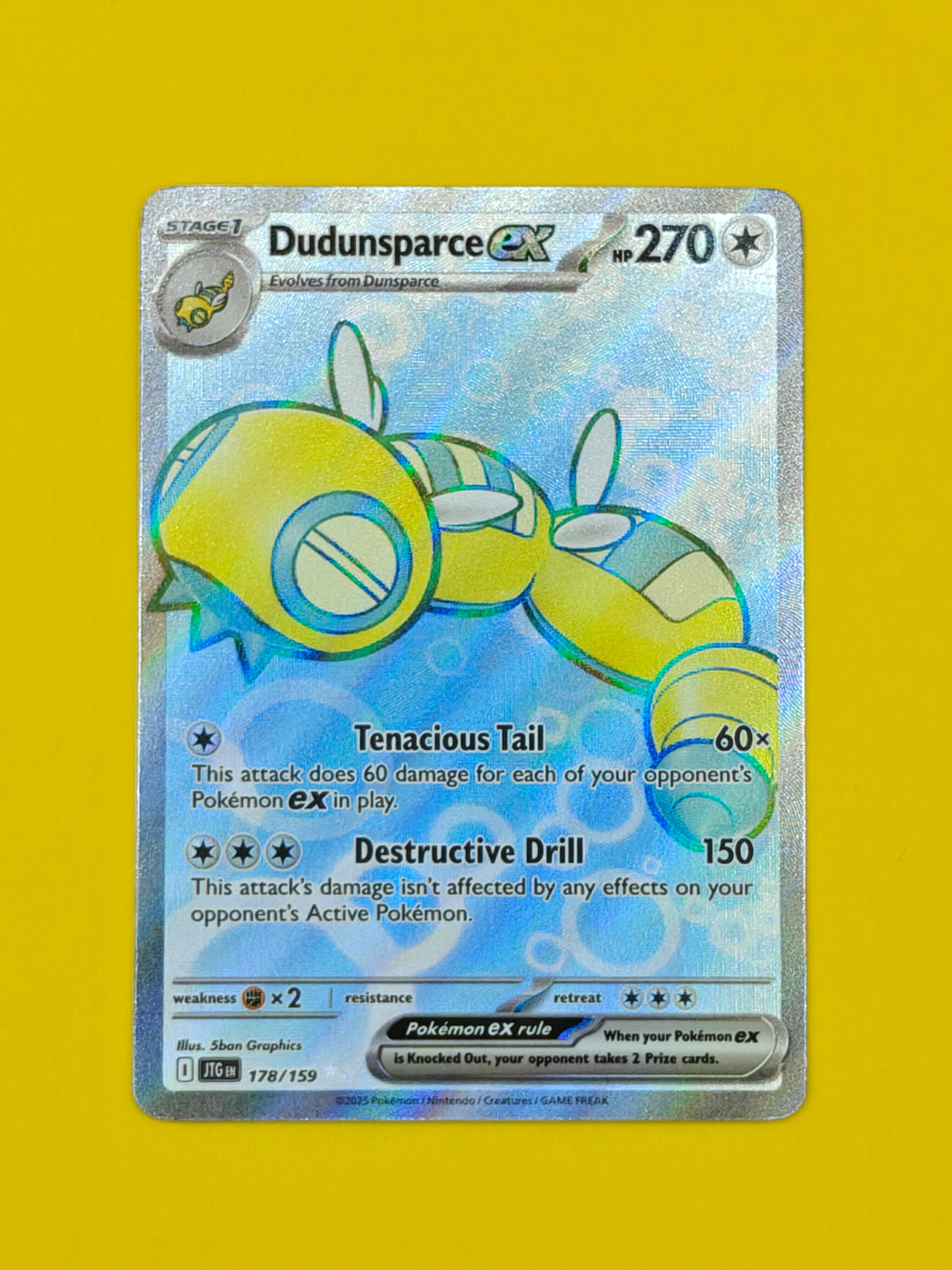 Dudunsparce ex Full Art - Journey Together