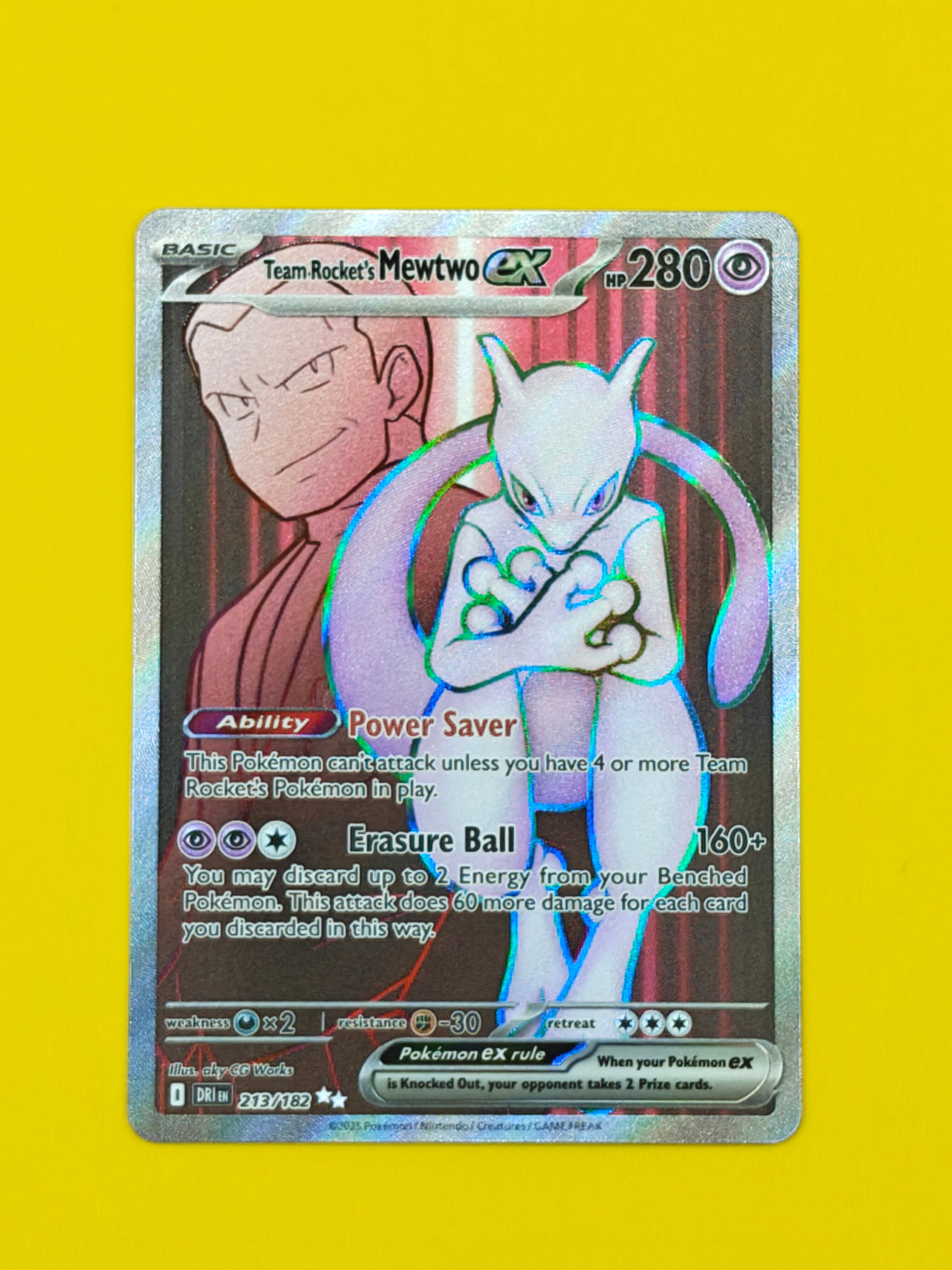 Team Rocket's Mewtwo ex Full Art - Destined Rivals