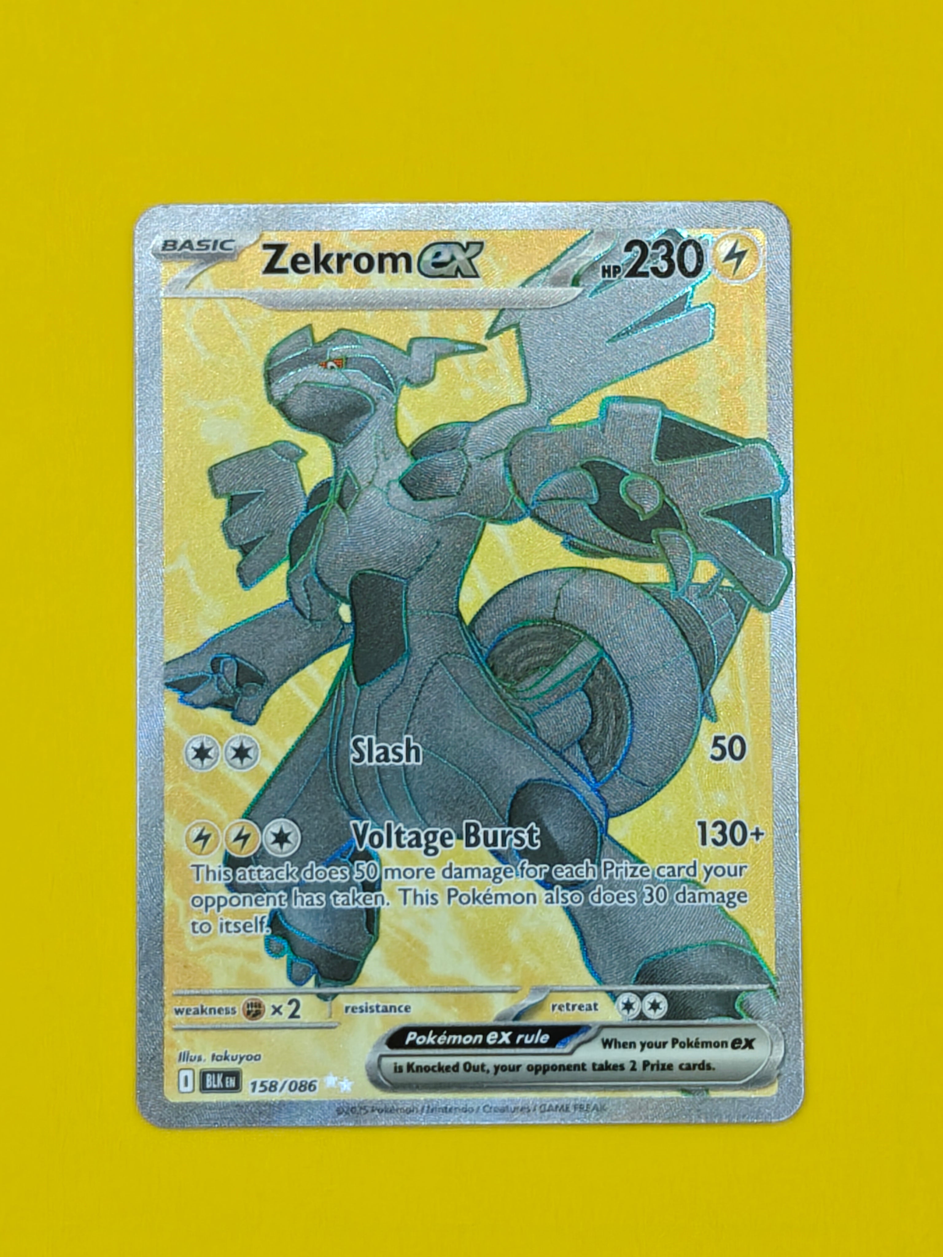 Zekrom ex Full Art - Black Bolt