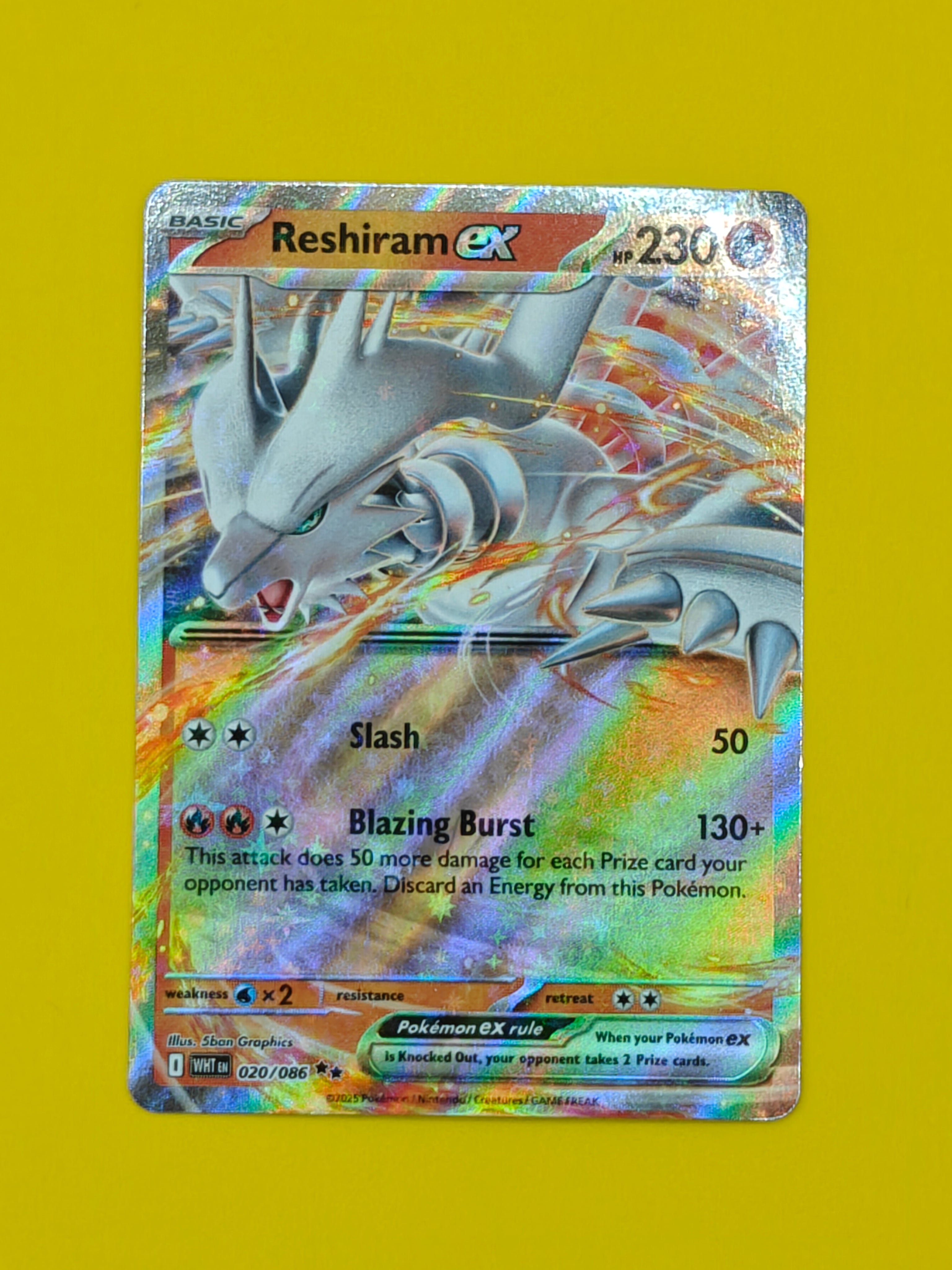 Reshiram ex - White Flare