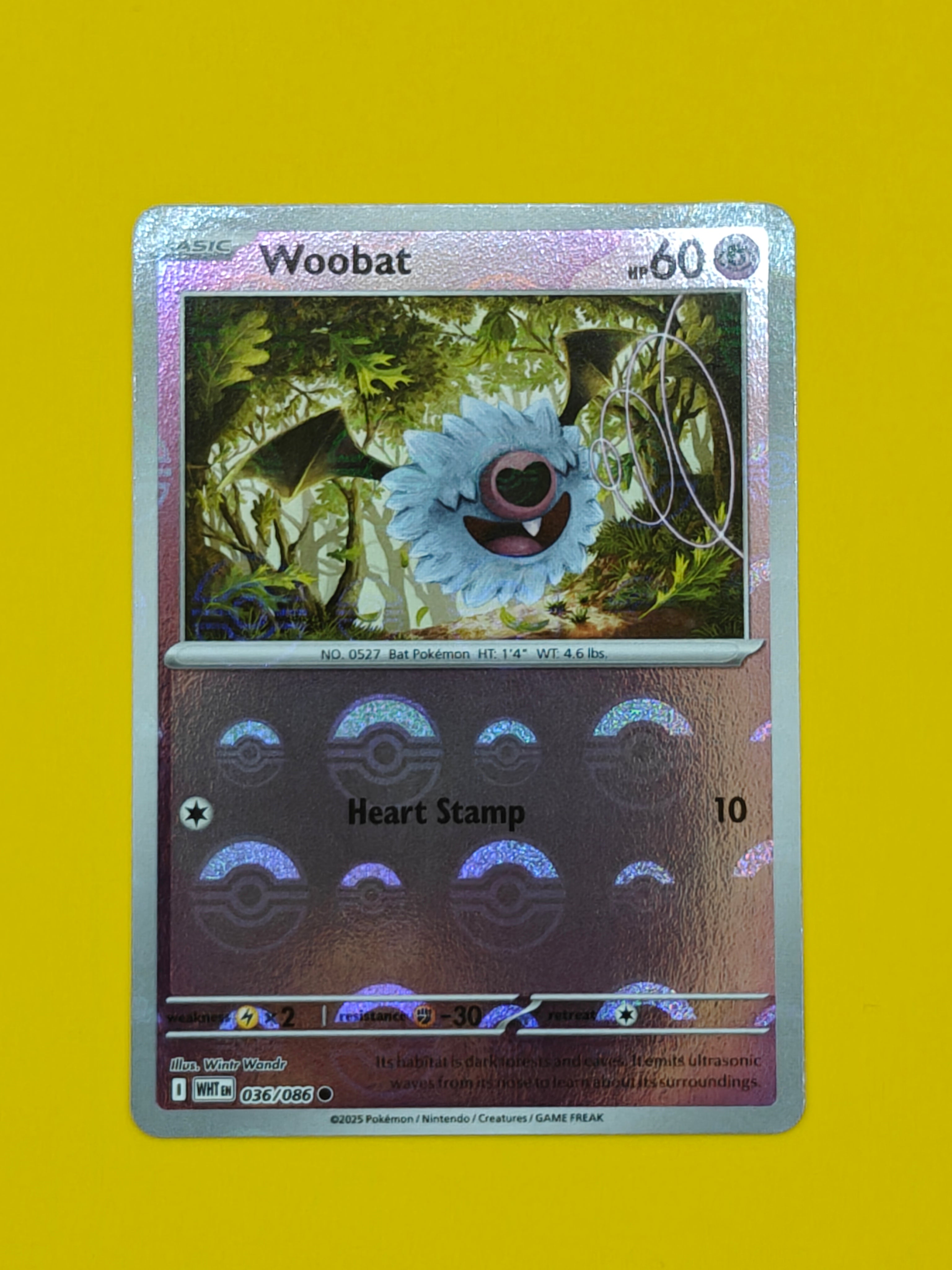 Woobat Poké Ball - White Flare