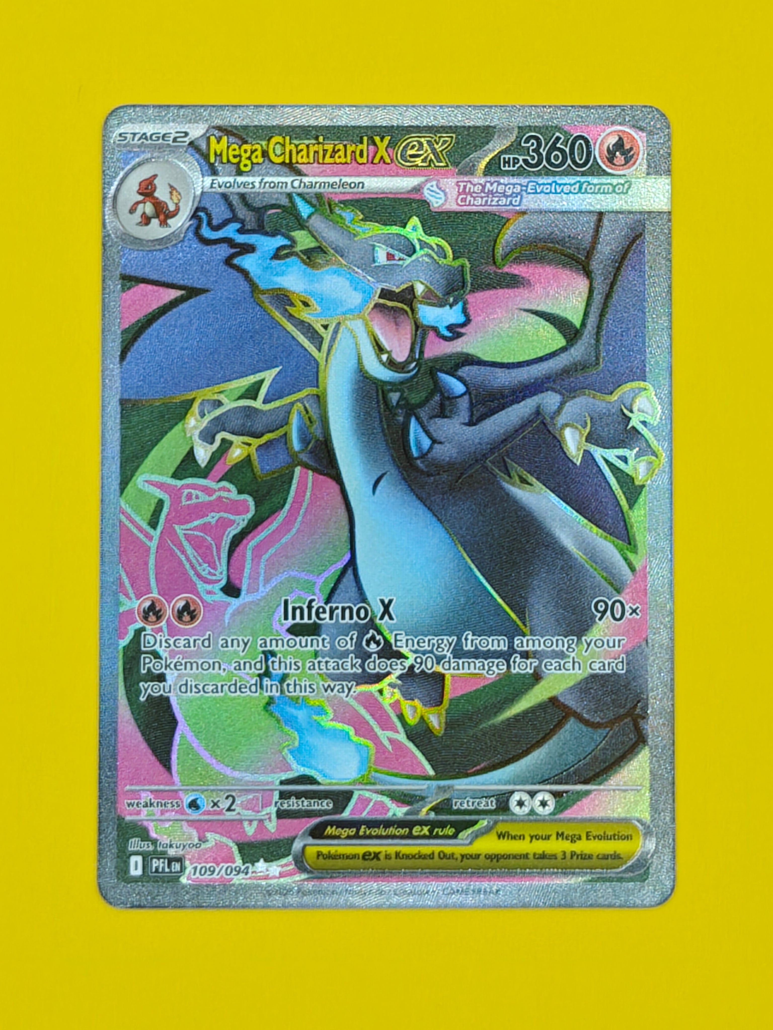 Mega Charizard X ex Full Art - Phantasmal Flames