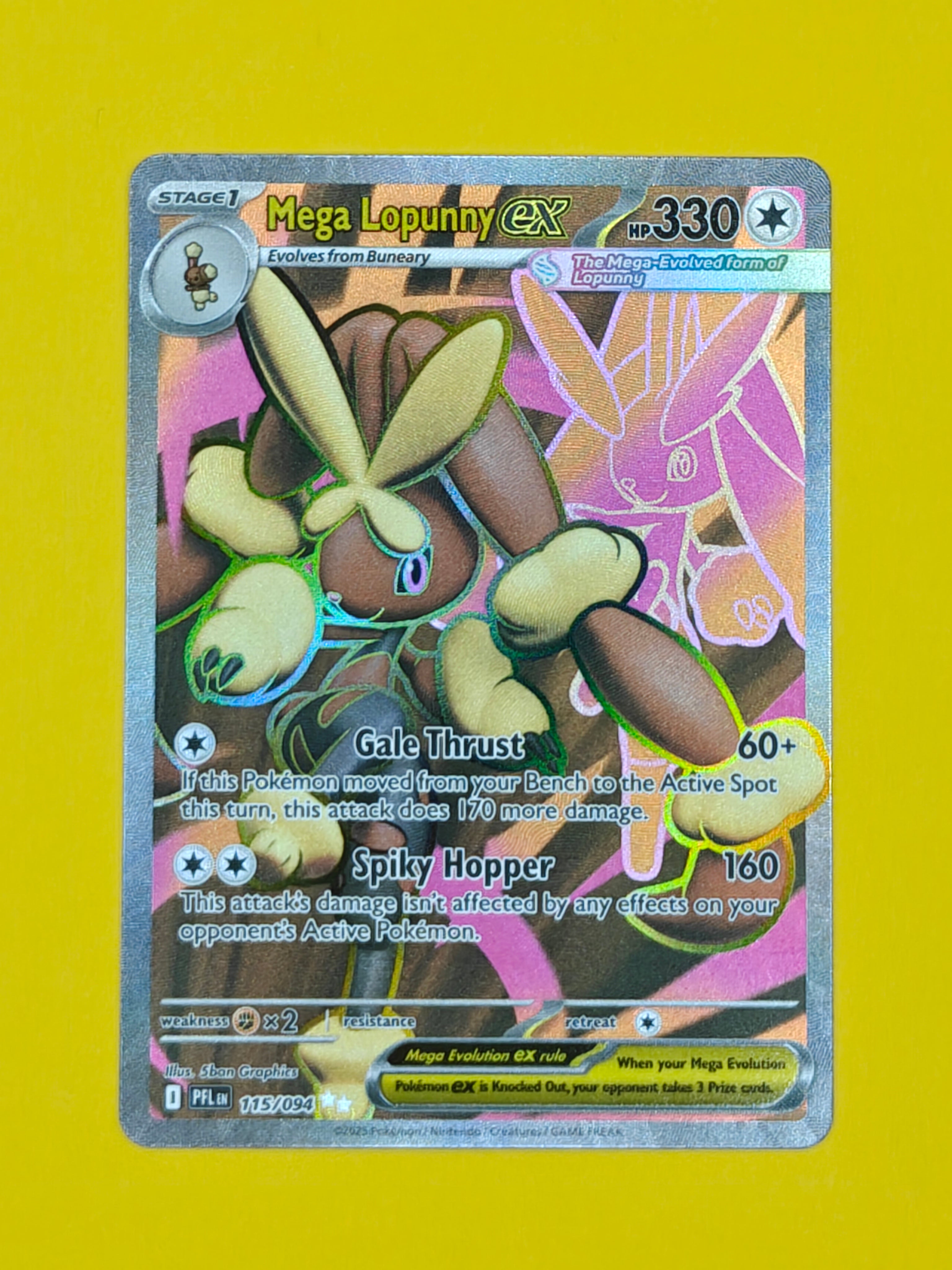 Mega Lopunny ex Full Art - Phantasmal Flames