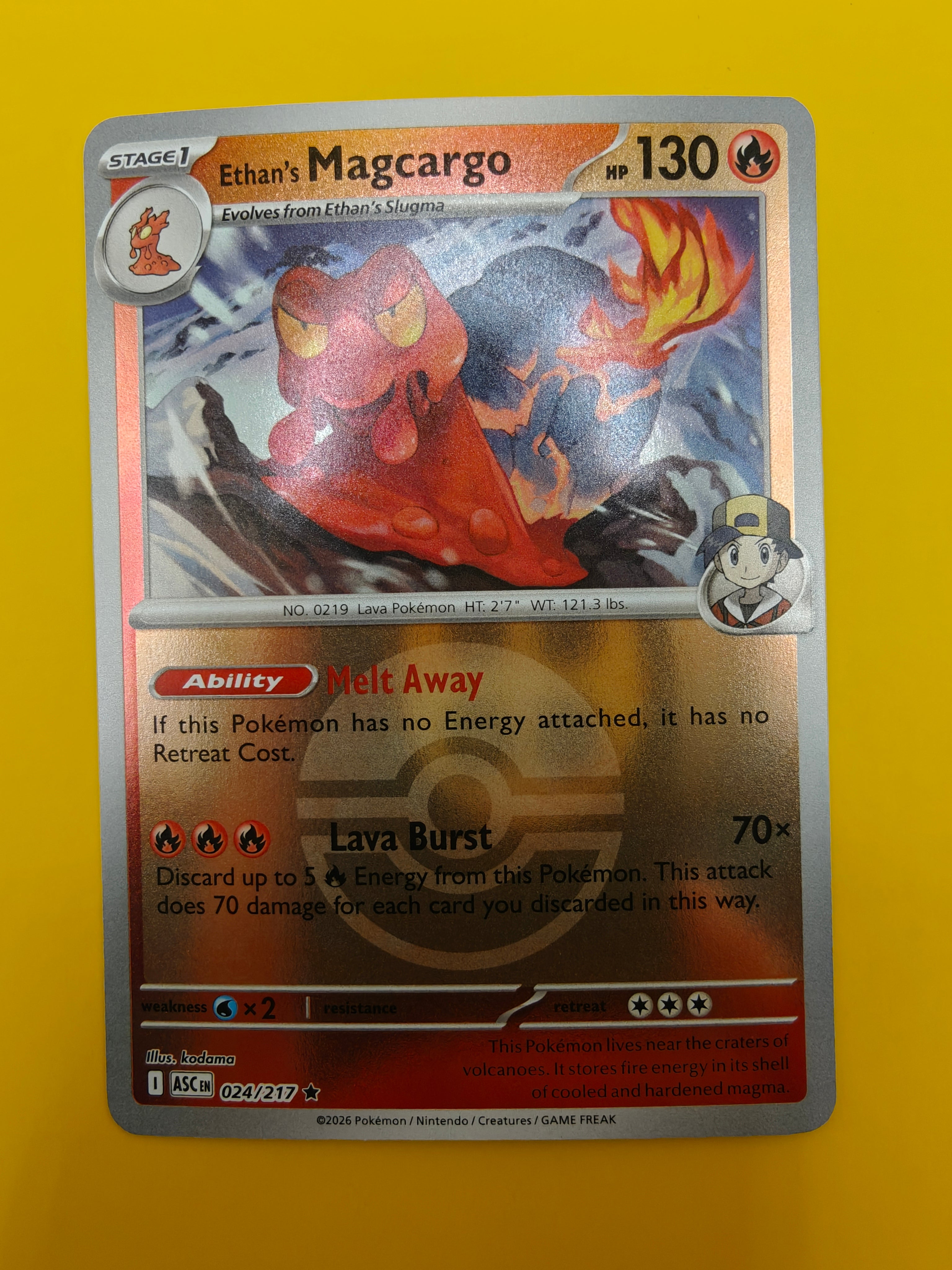 Ethan's Magcargo Poké Ball - Ascended Heroes