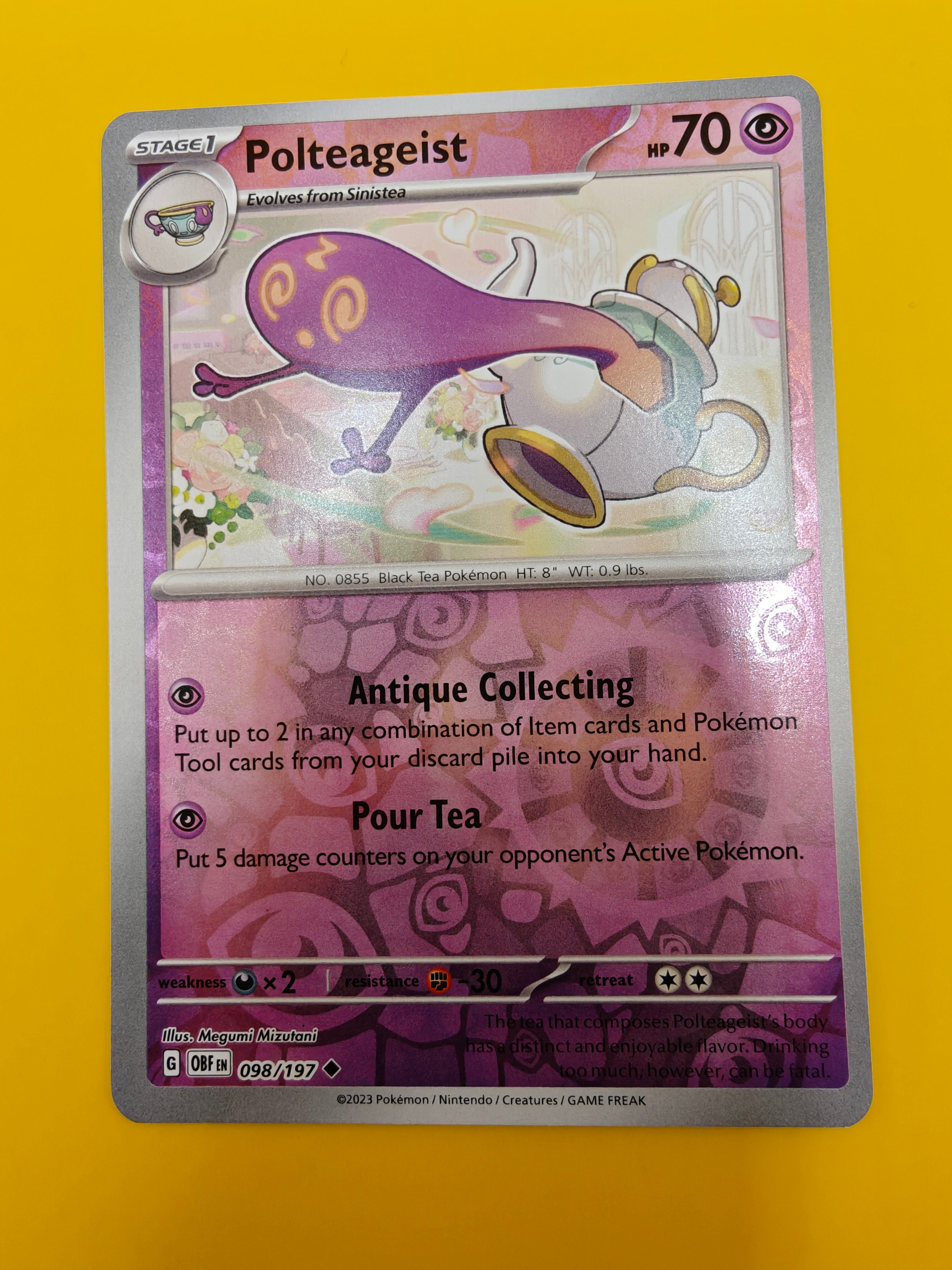 Polteageist Reverse Holo - Obsidian Flames
