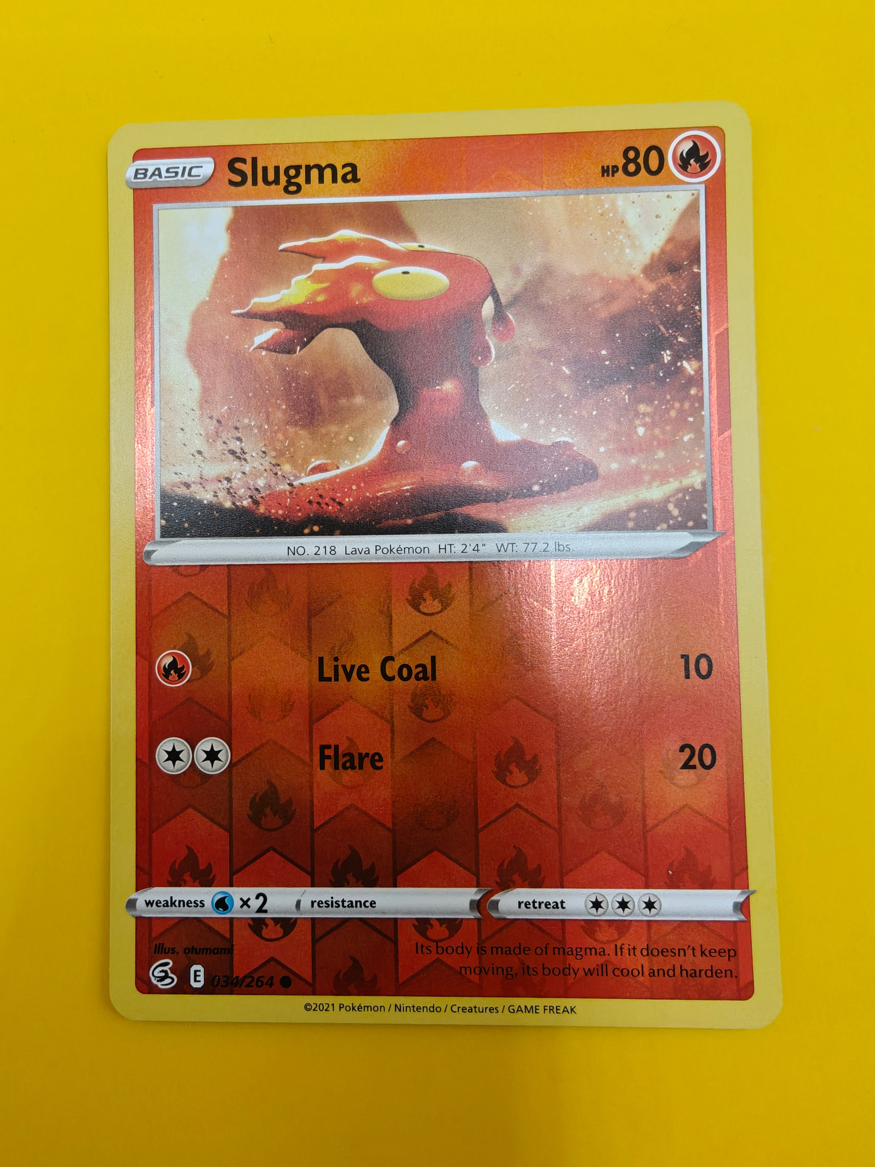 Slugma Reverse Holo - Fusion Strike