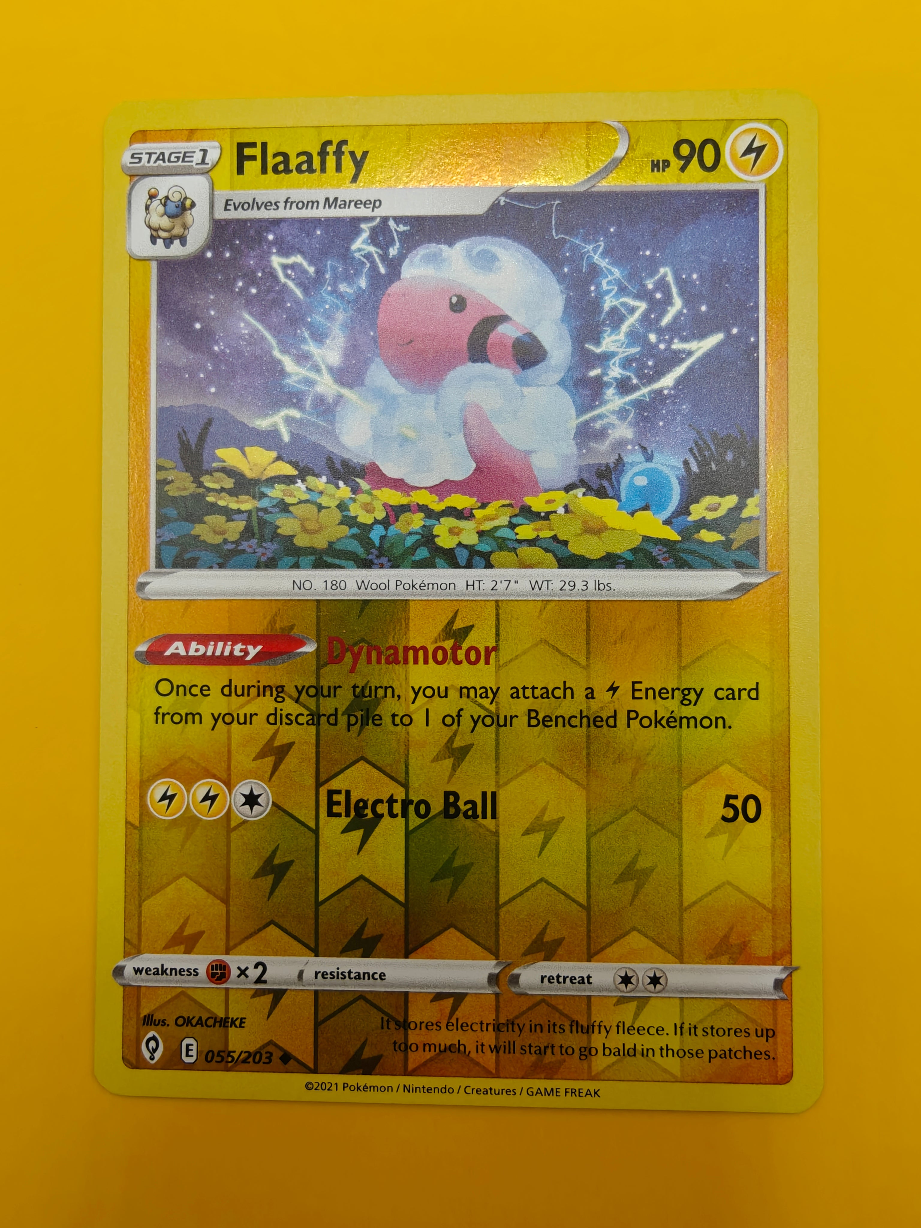 Flaaffy Reverse Holo - Evolving Skies