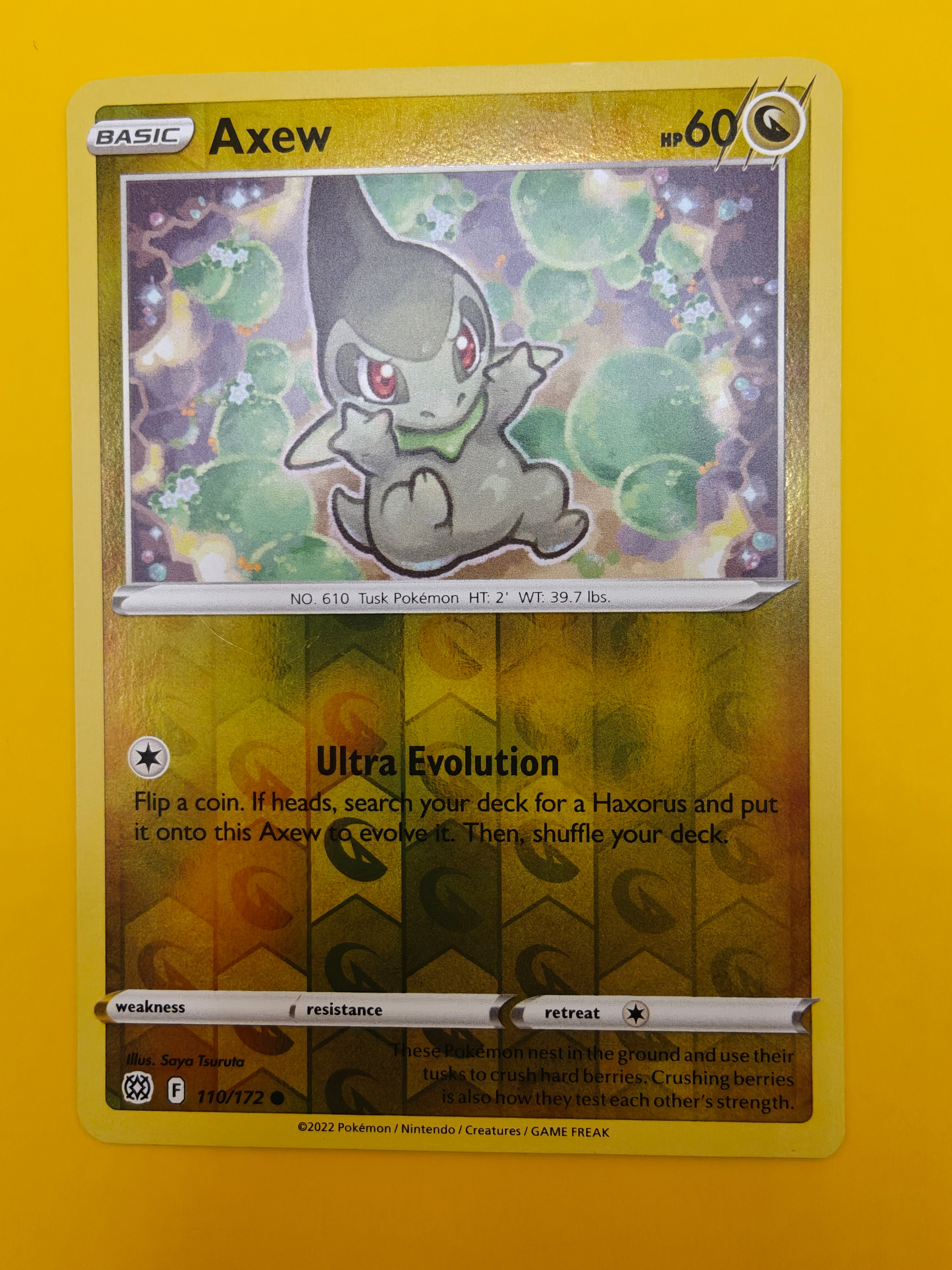 Axew Reverse Holo - Brilliant Stars