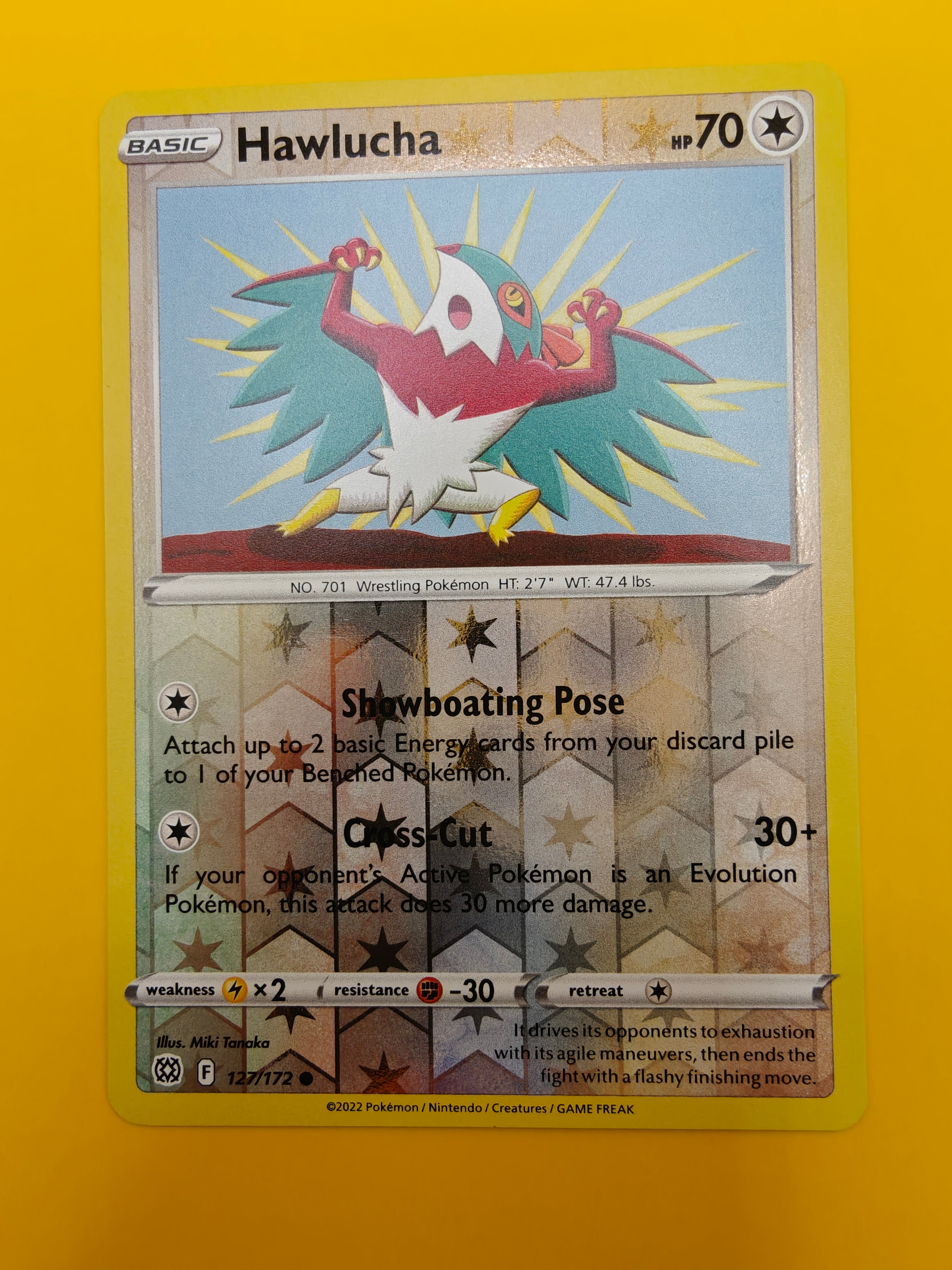 Hawlucha Reverse Holo - Brilliant Stars