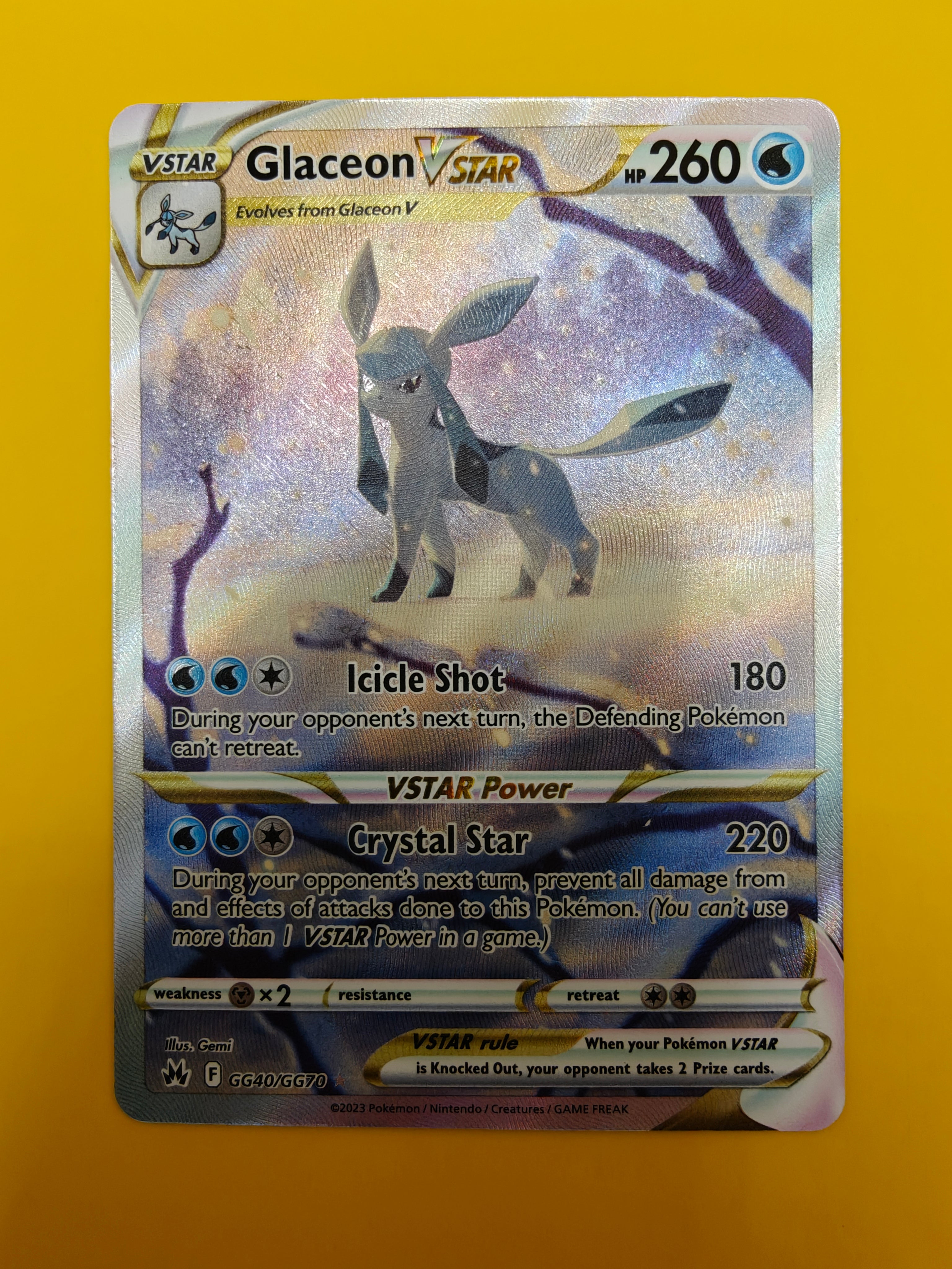 Glaceon Vstar GG - Crown Zenith
