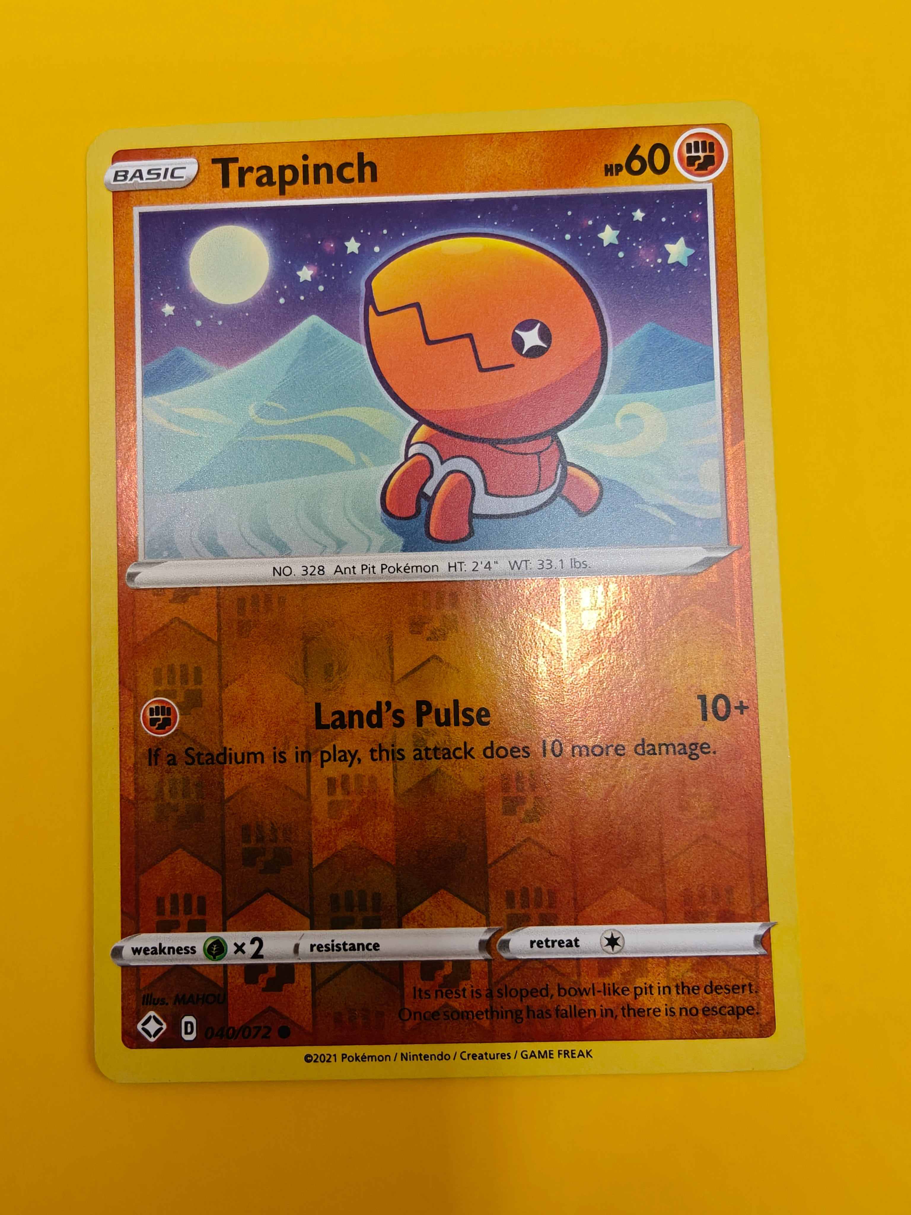 Trapinch Reverse Holo - Shining Fates