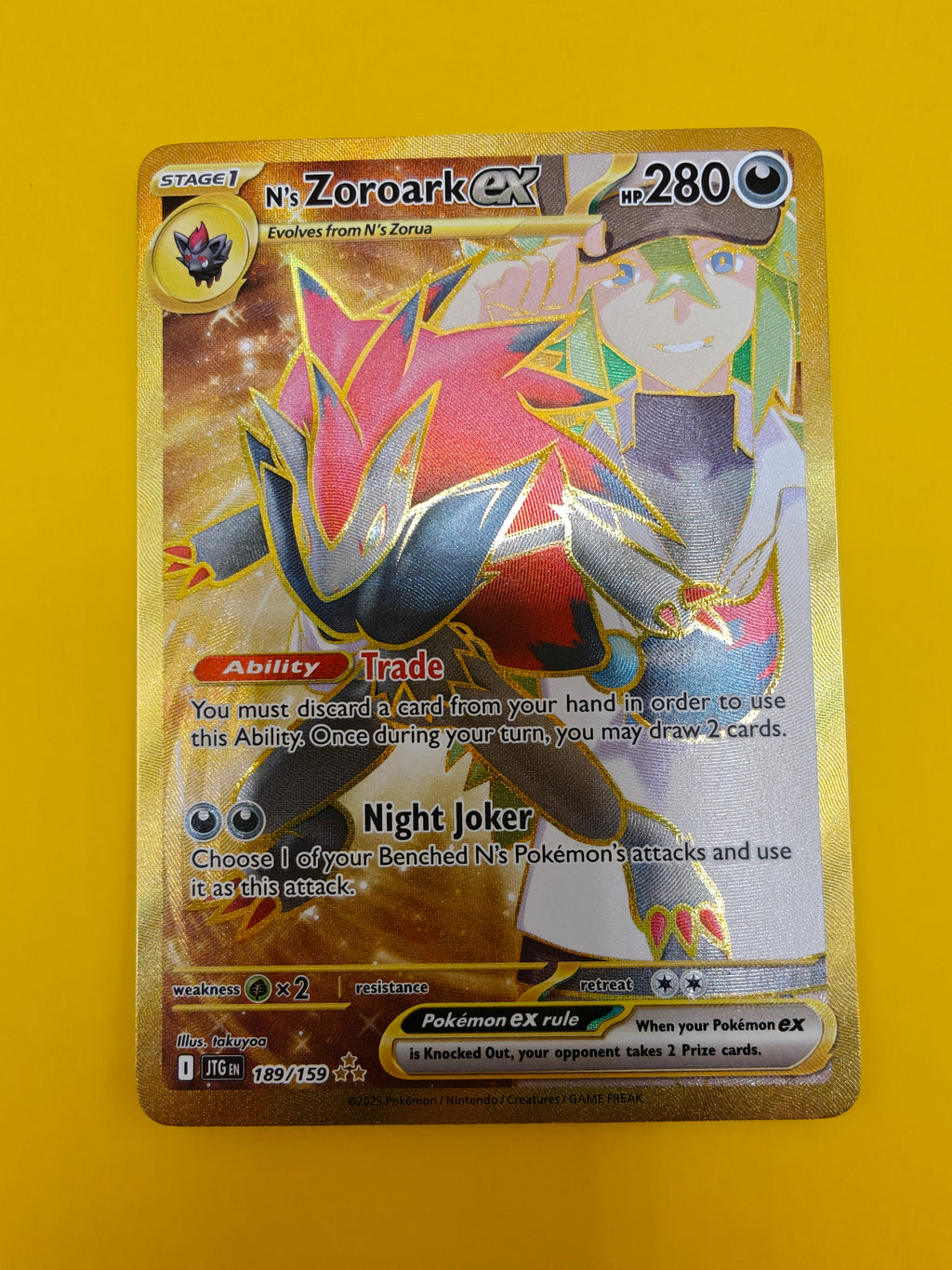 N's Zoroark ex Gold - Journey Together