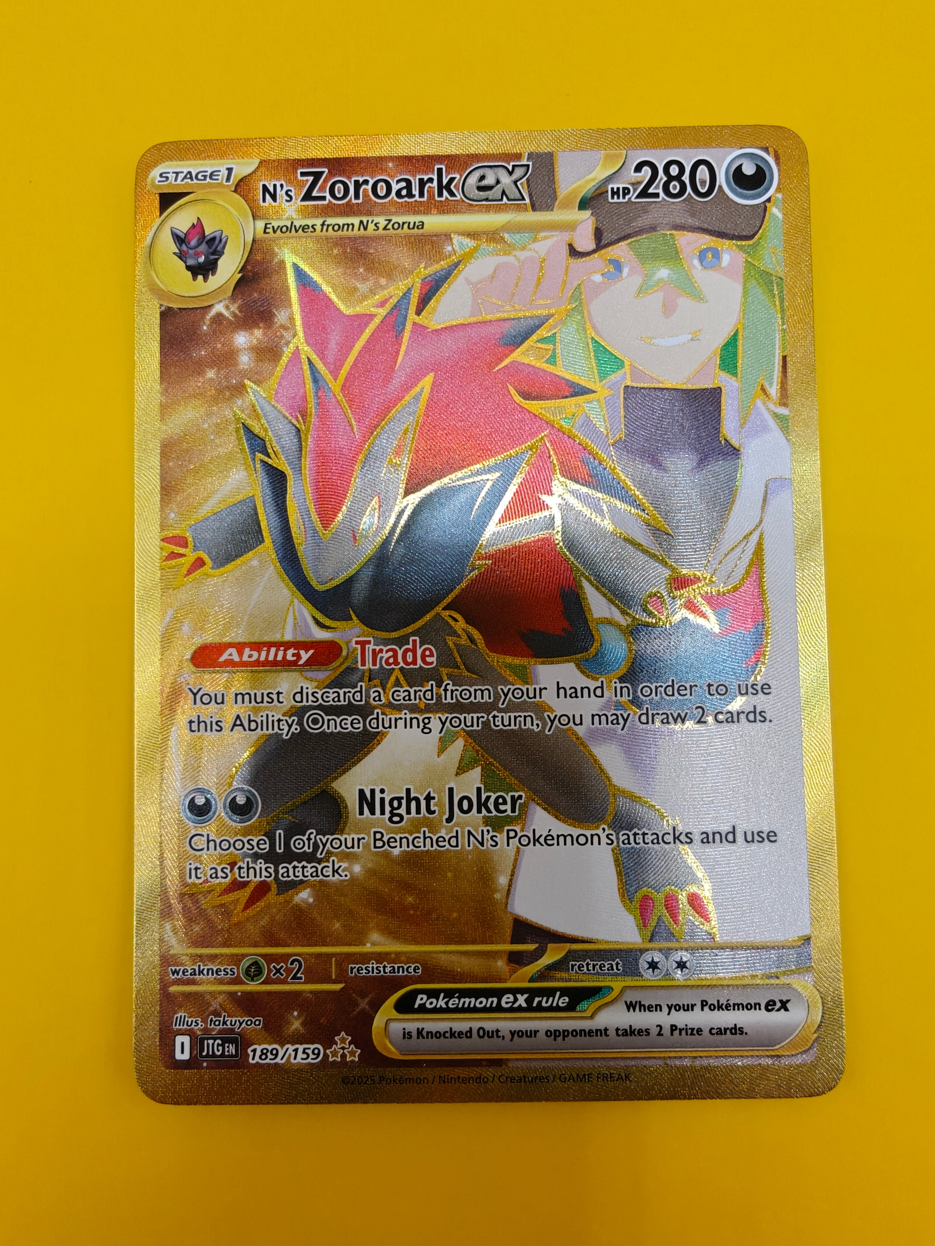 N's Zoroark ex Gold - Journey Together