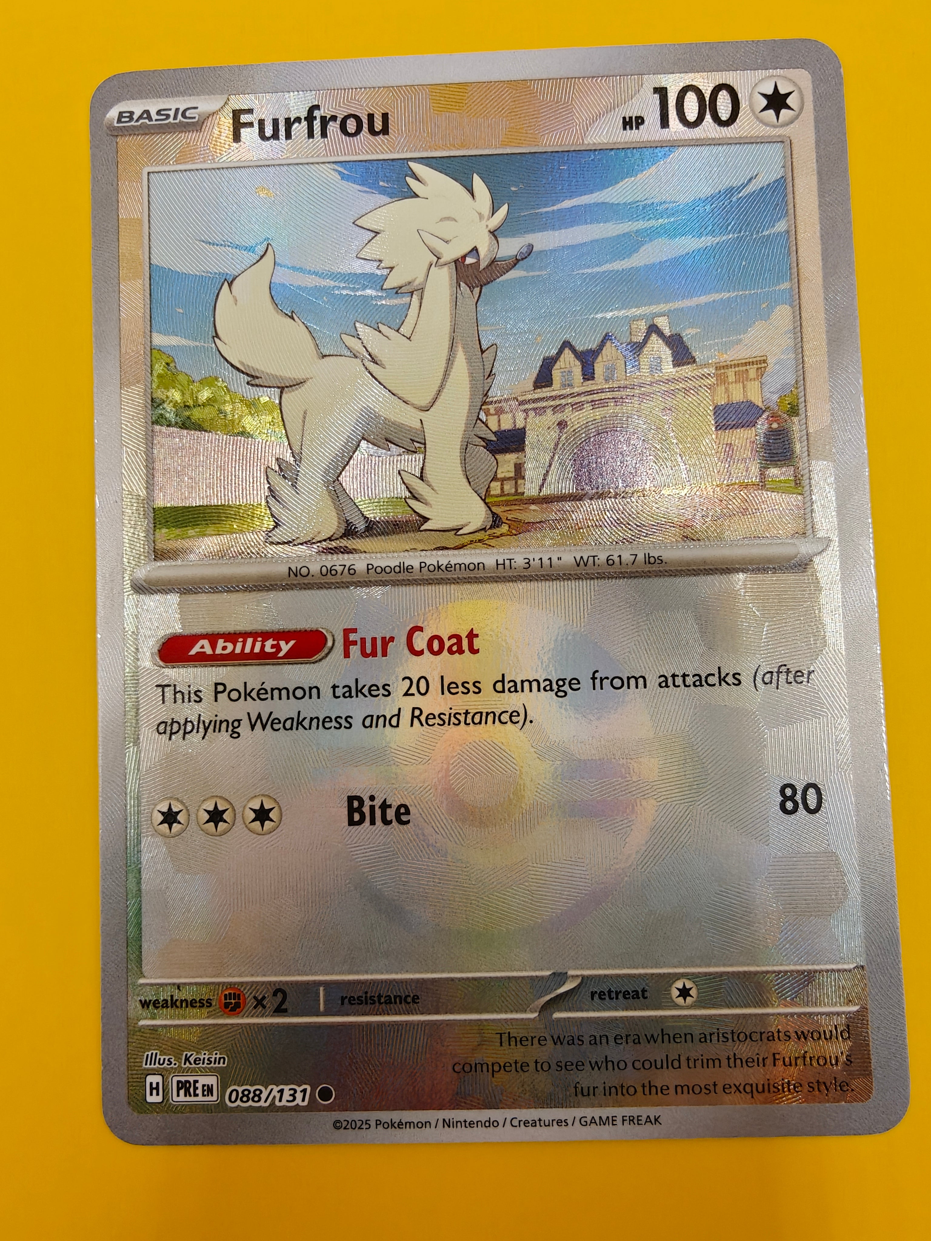 Furfrou Poké Ball - Prismatic Evolutions