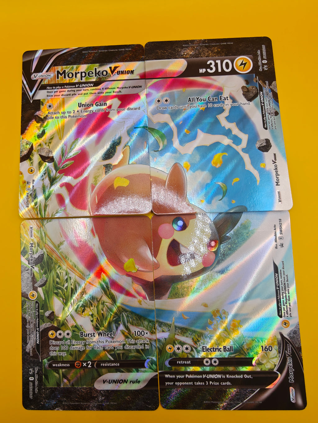 Morpeko V-union - SWSH 215 t/m 218