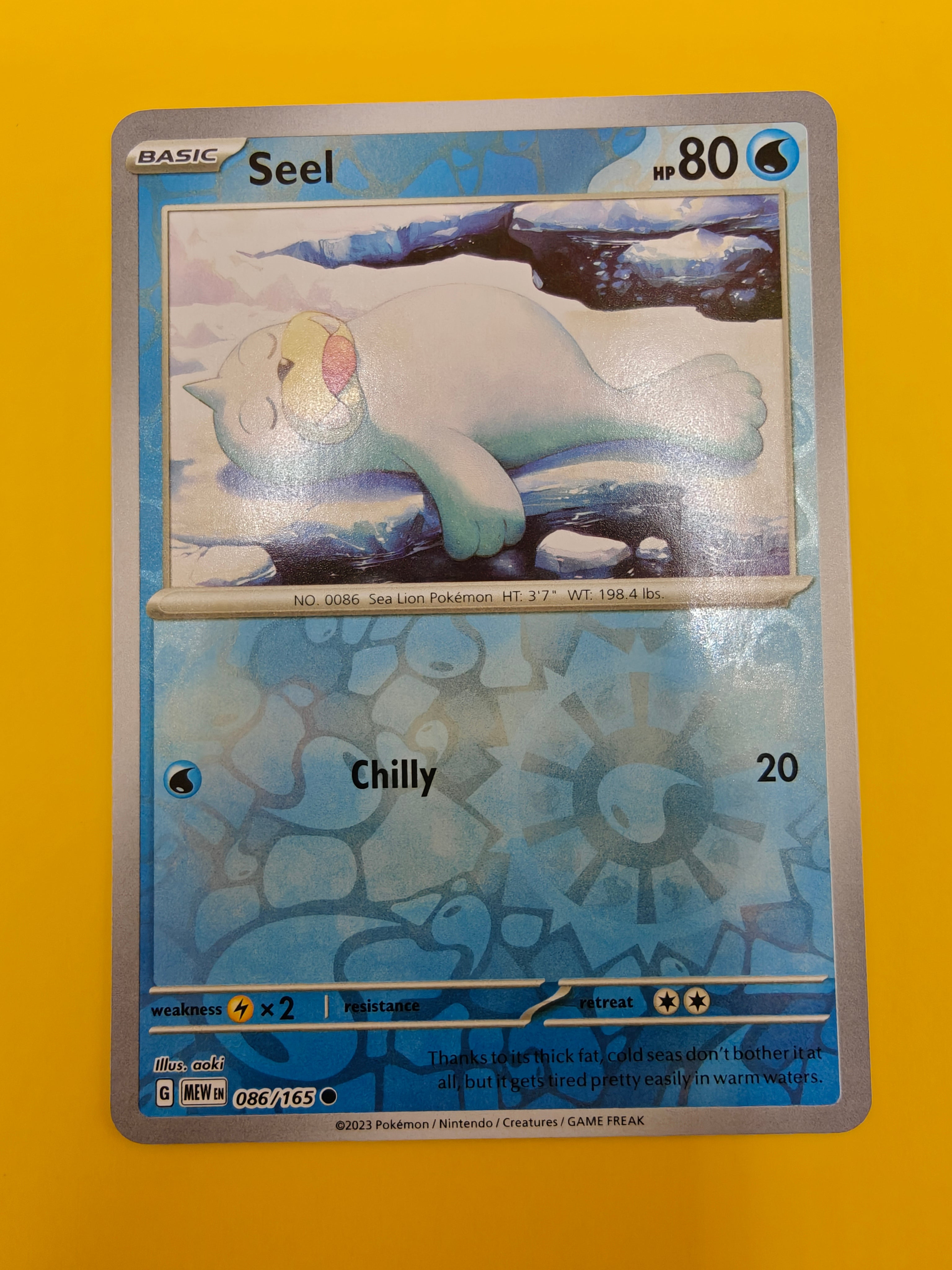 Seel Reverse Holo - Mew 151