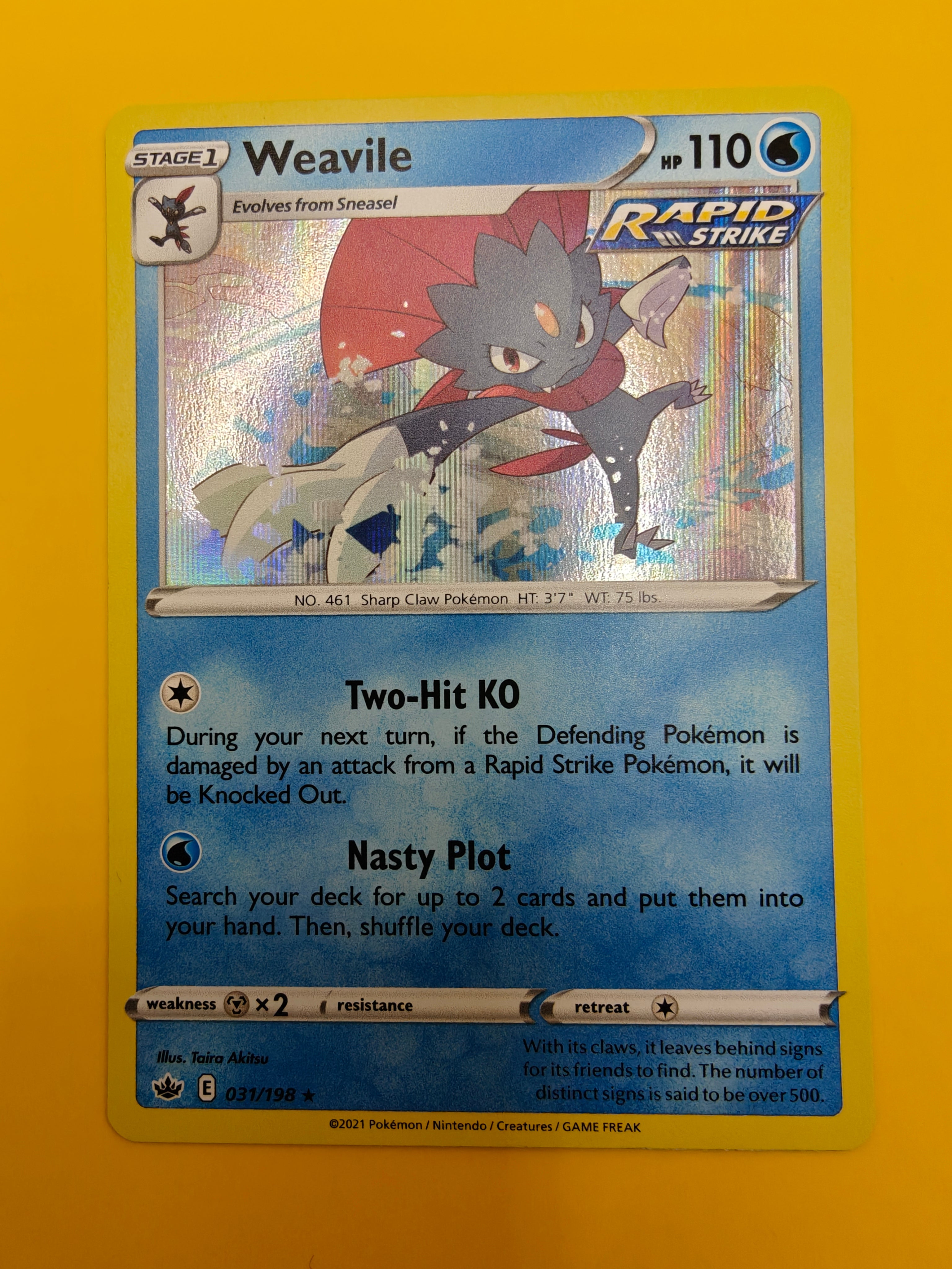 Weavile Holo - Chilling Reign