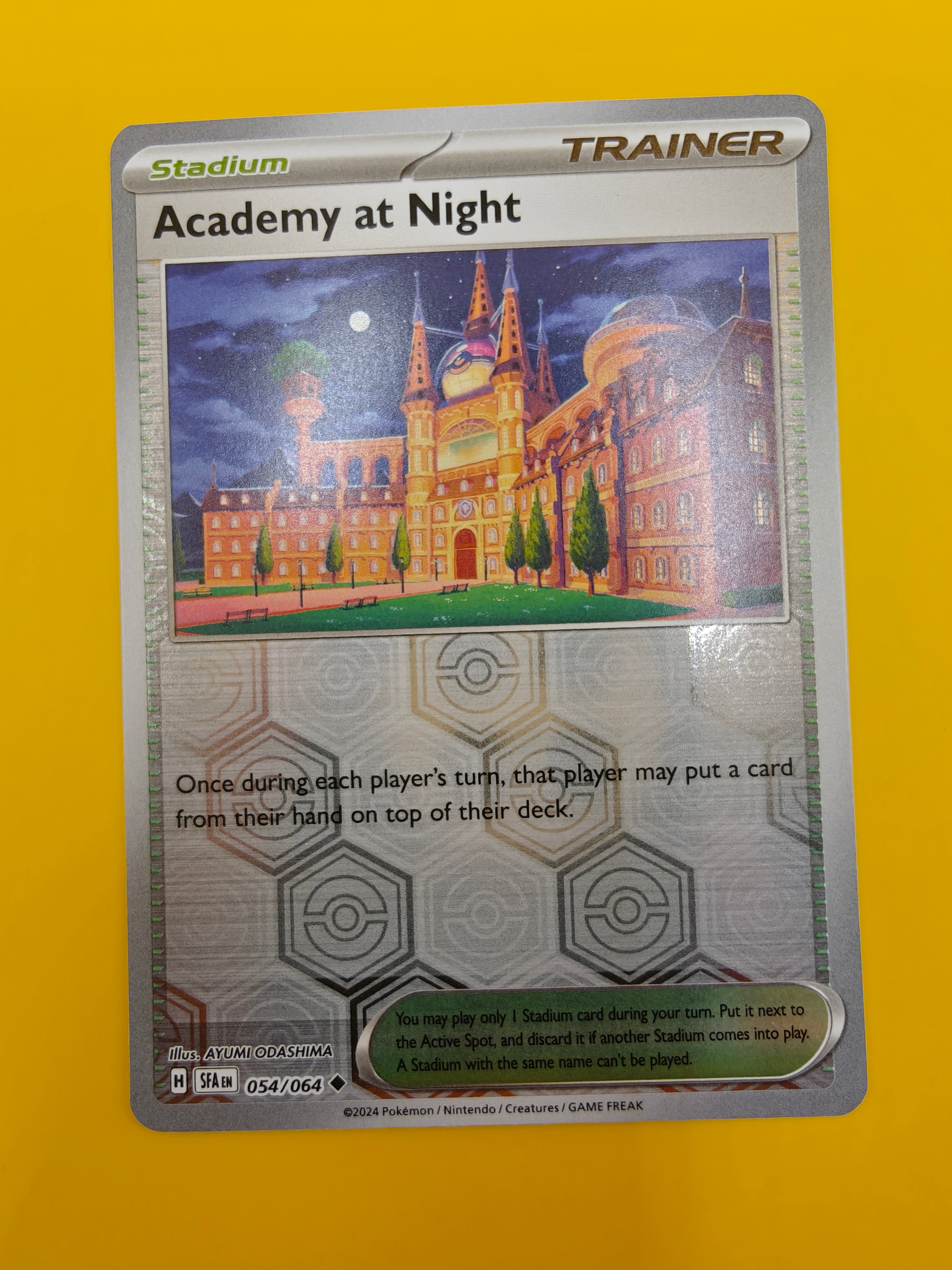 Academy at Night Reverse Holo - Shrouded Fable