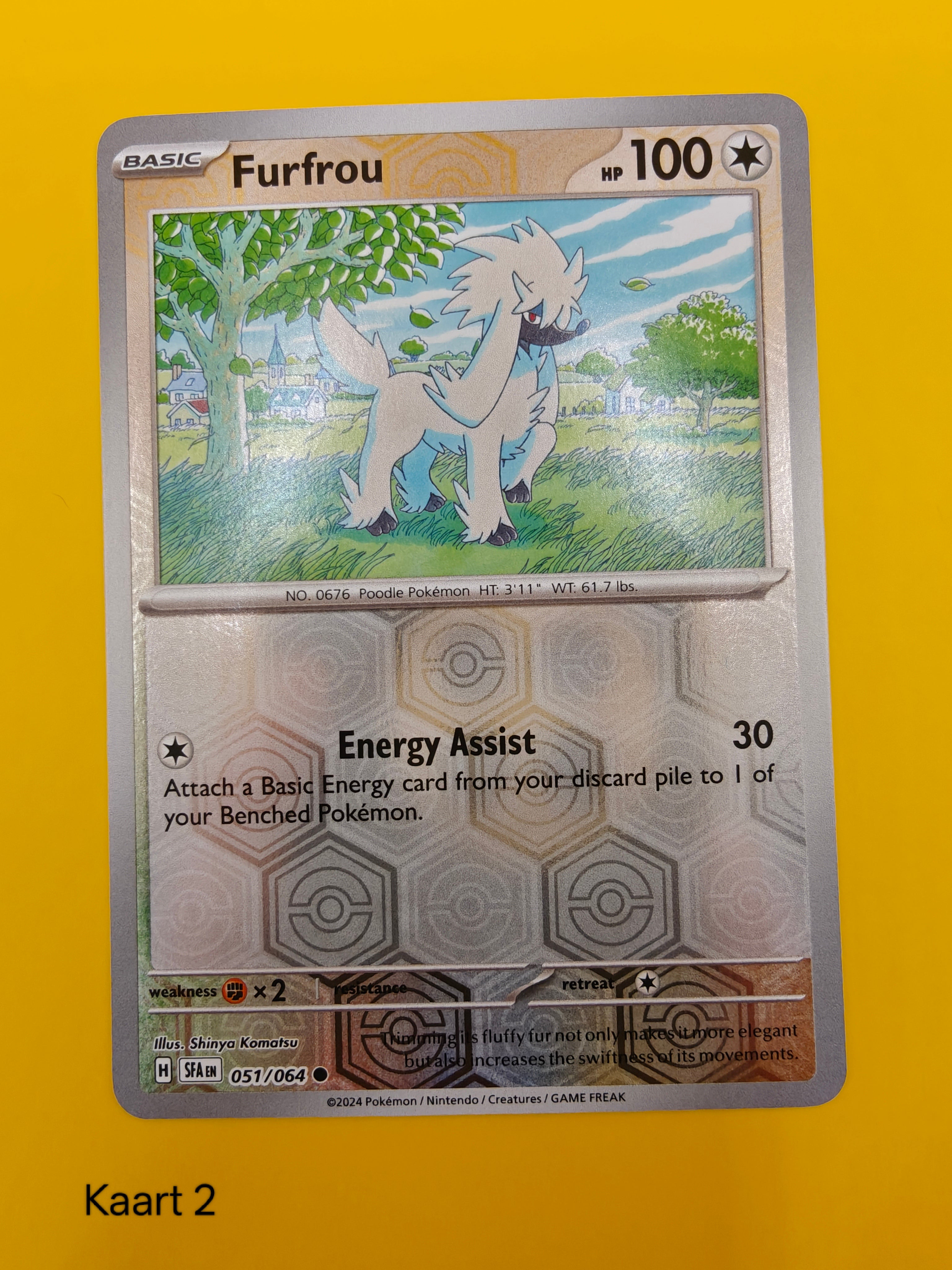 Furfrou Reverse Holo - Shrouded Fable