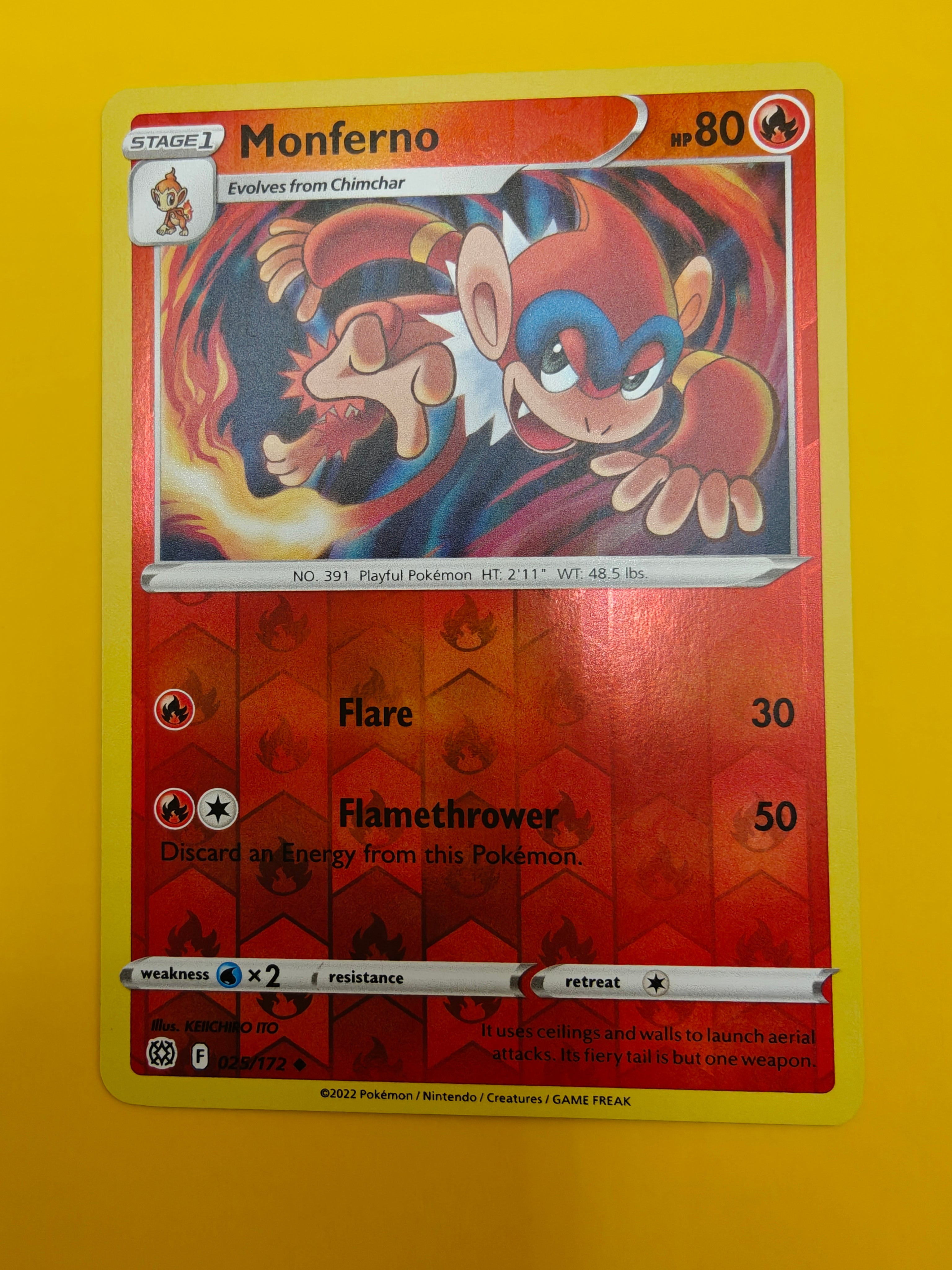 Monferno Reverse Holo - Brilliant Stars