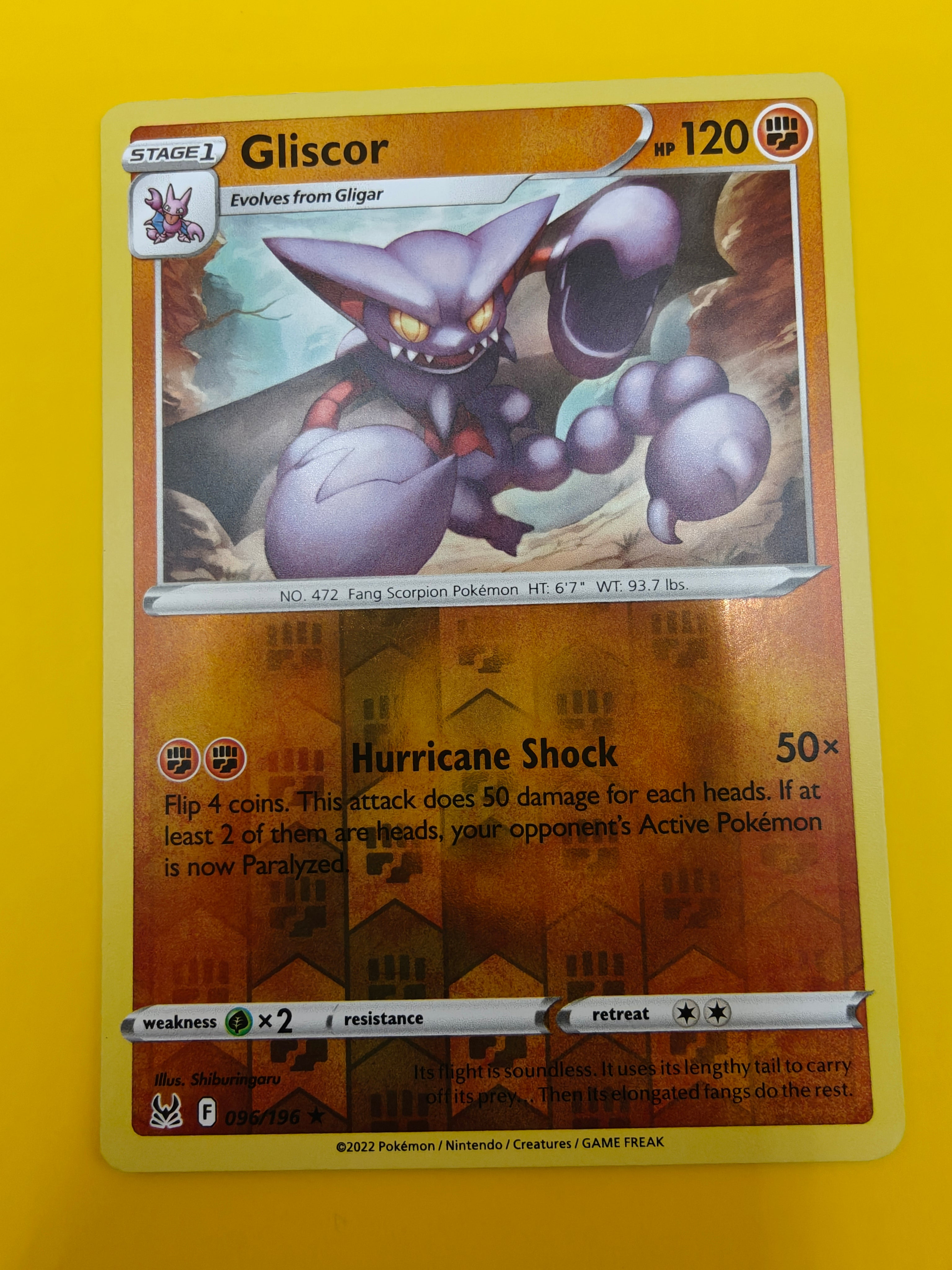 Gliscor Reverse Holo - Lost Origin