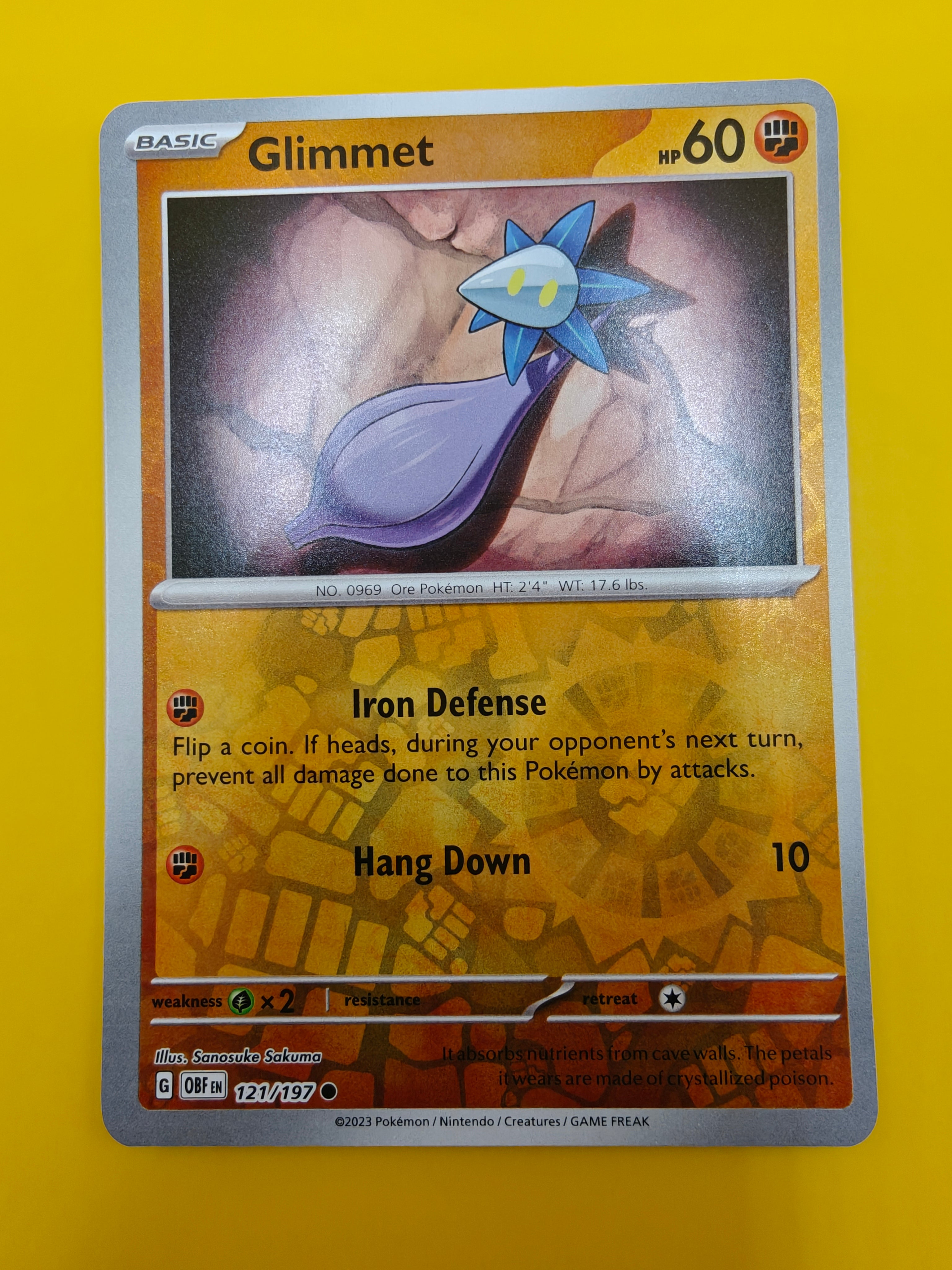 Glimmet Reverse Holo - Obsidian Flames