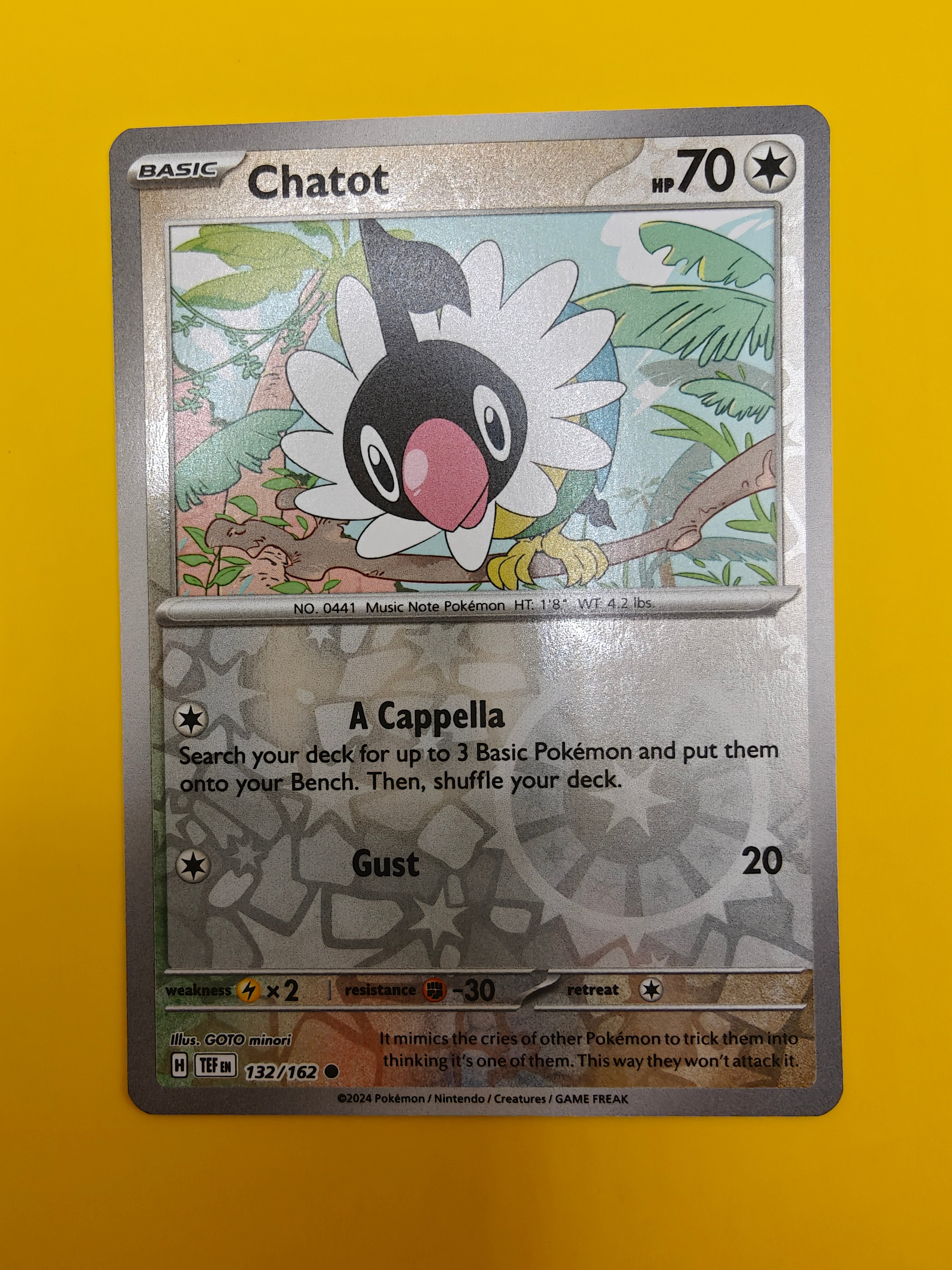 Chatot Reverse Holo - Temporal Forces