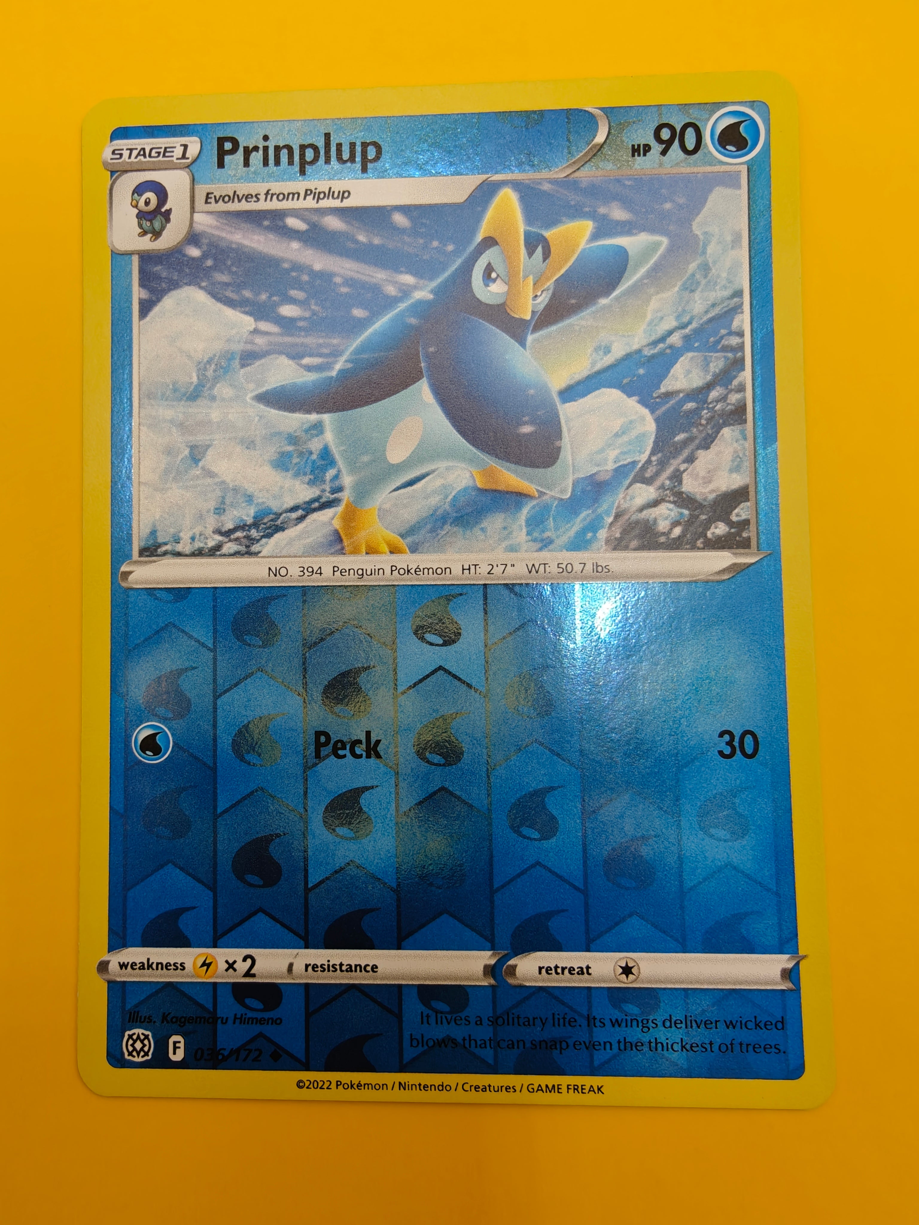 Prinplup Reverse Holo - Brilliant Stars