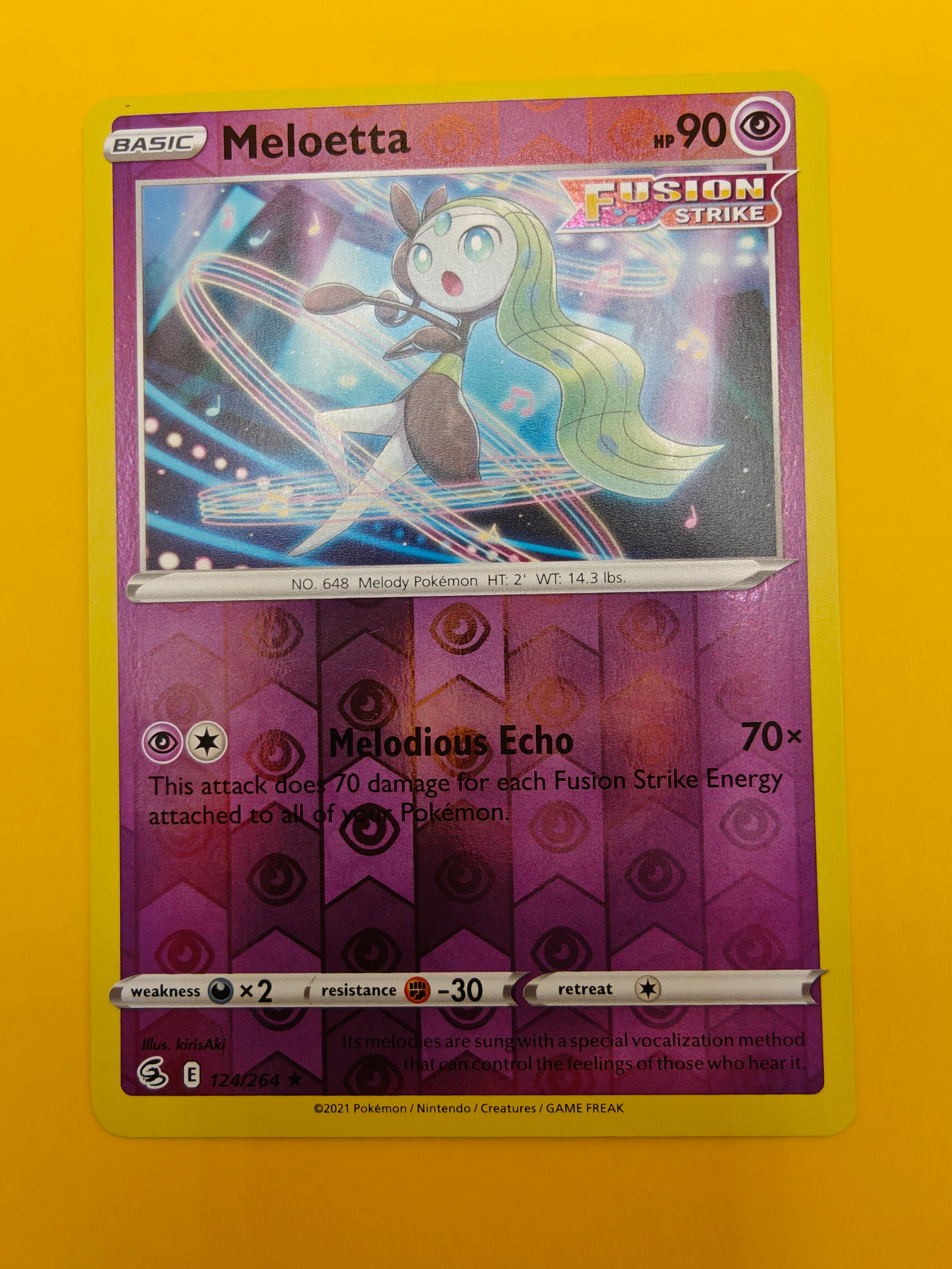 Meloetta Reverse Holo - Fusion Strike