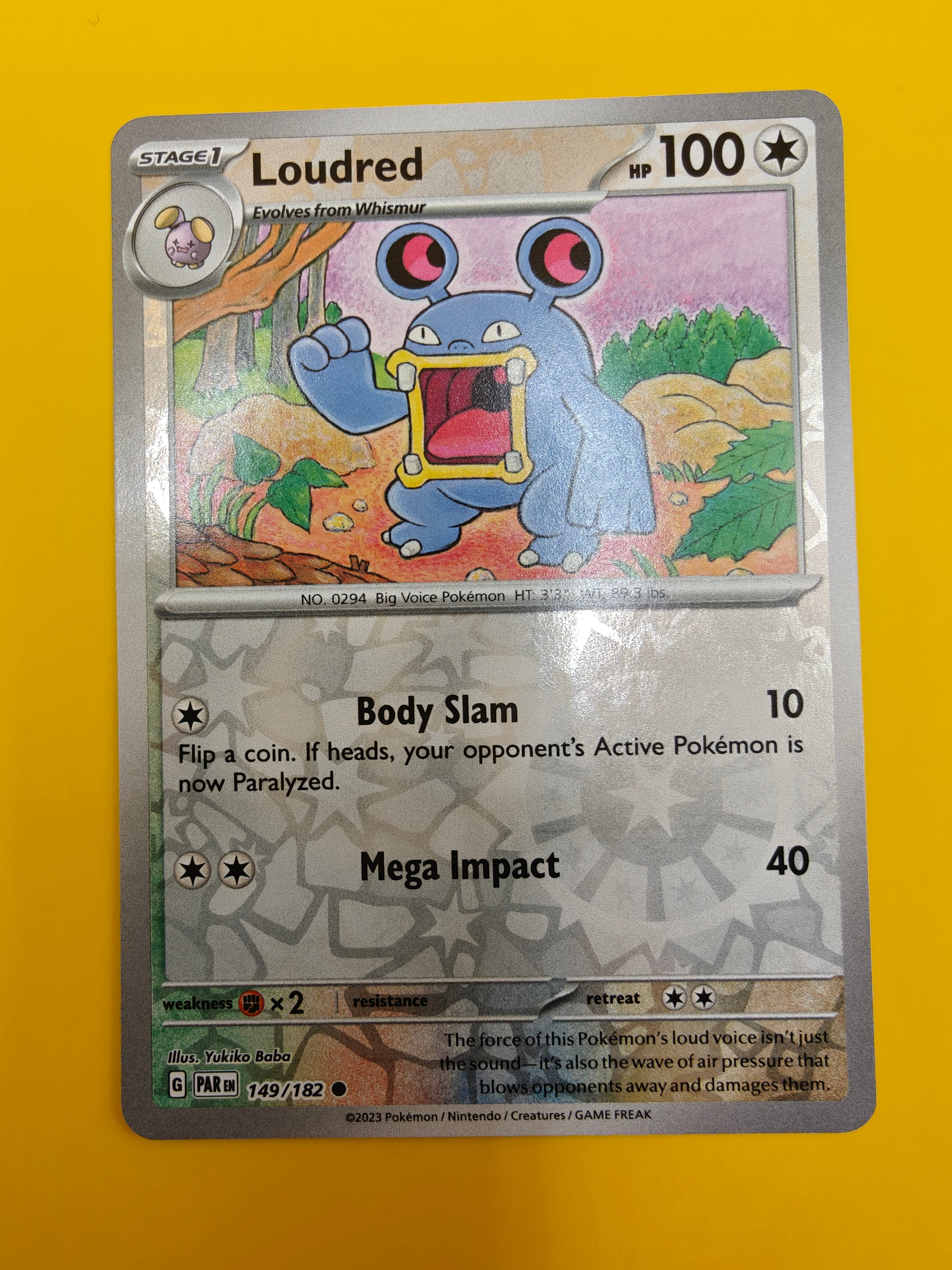 Loudred Reverse Holo - Paradox Rift