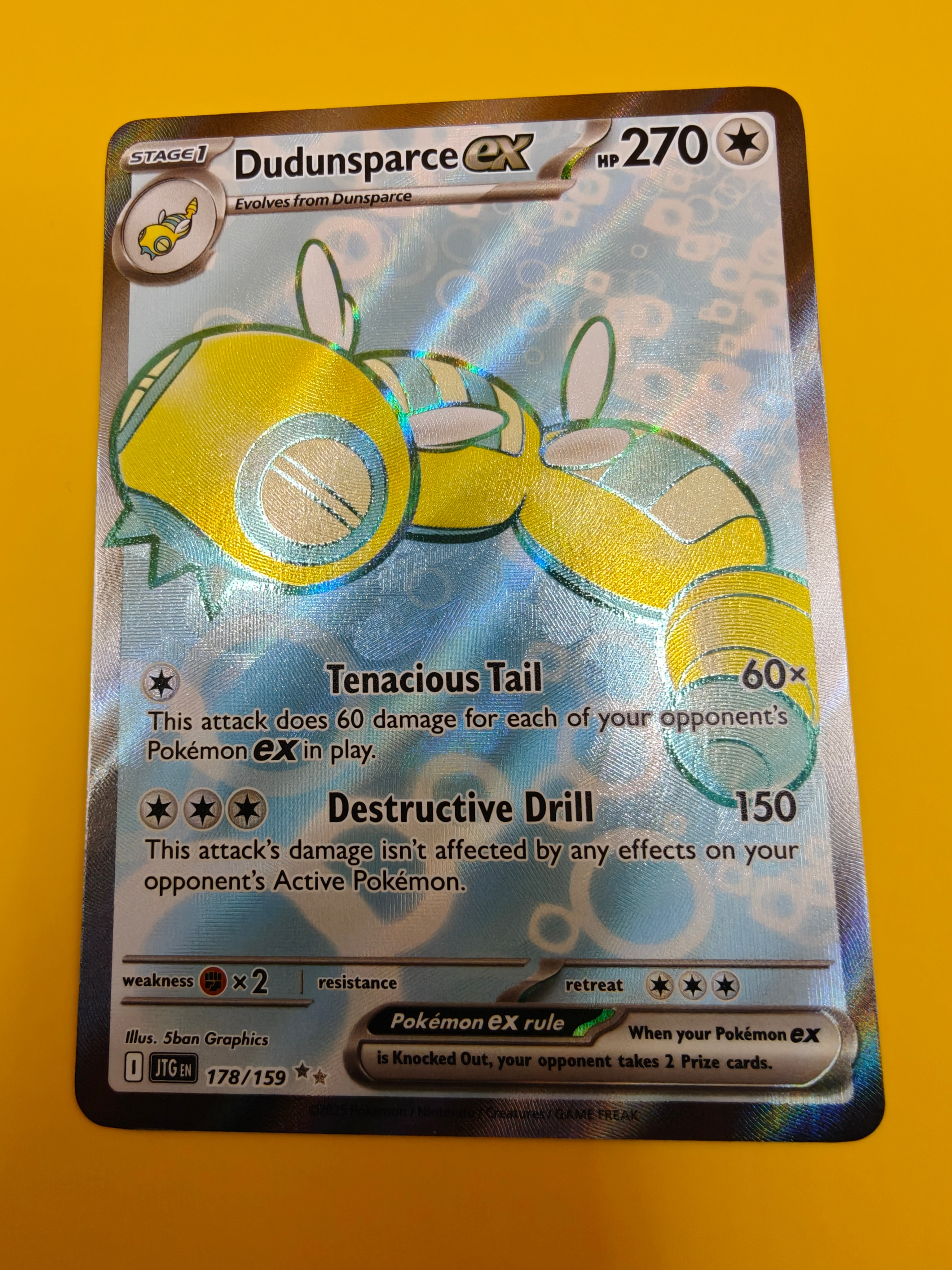 Dudunsparce ex Full Art - Journey Together