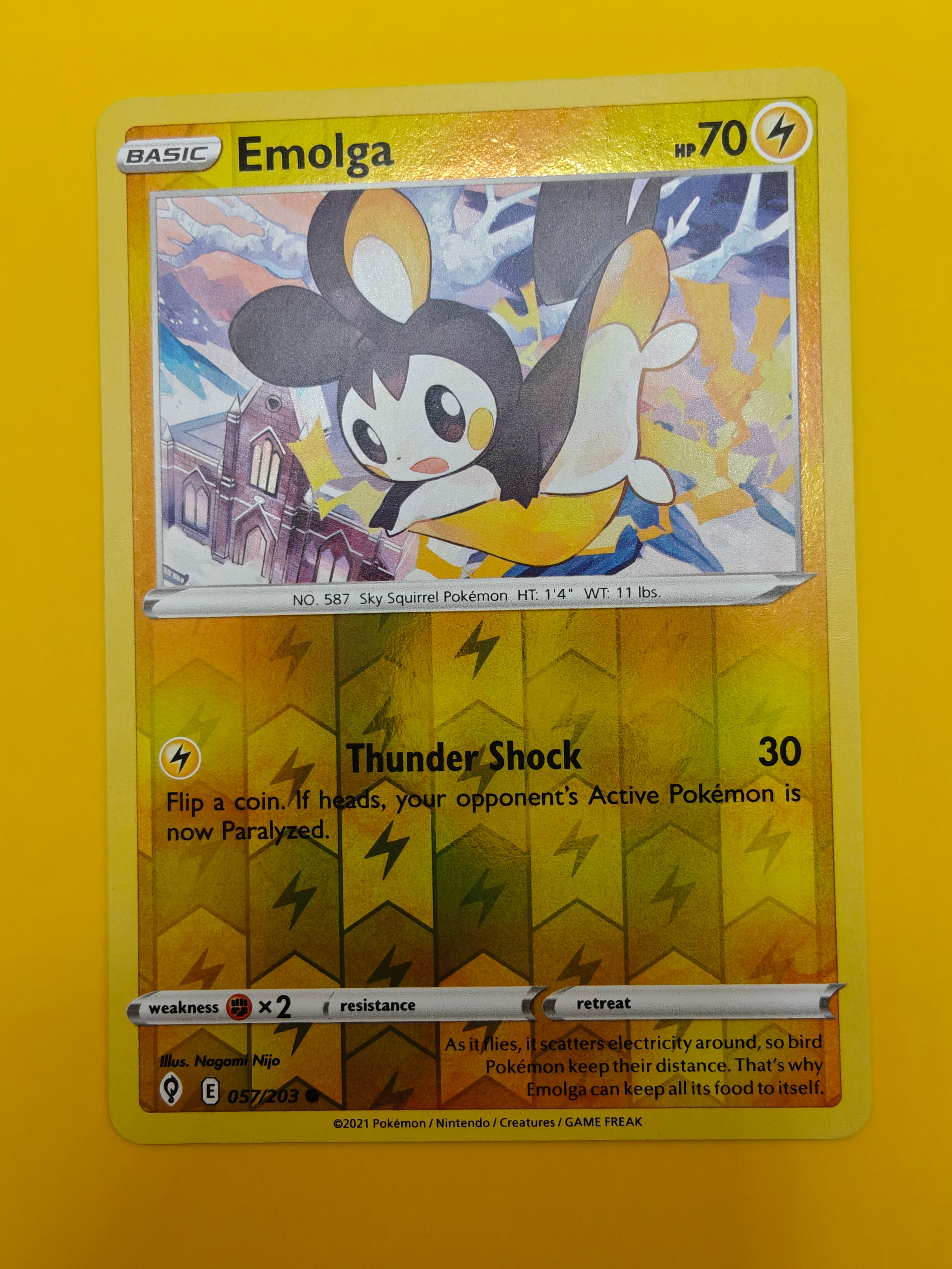 Emolga Reverse Holo - Evolving Skies