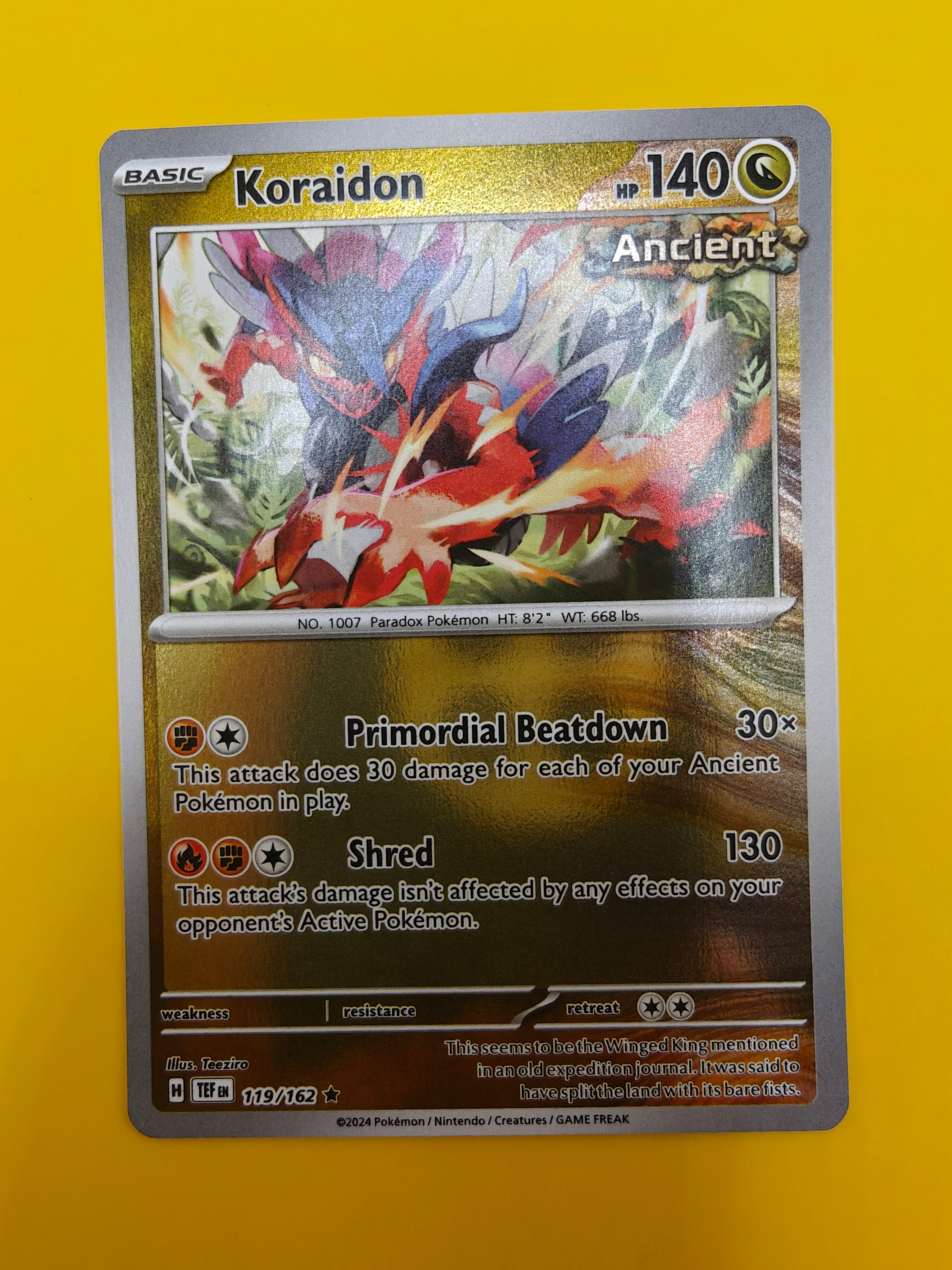 Koraidon Reverse Holo - Temporal Forces
