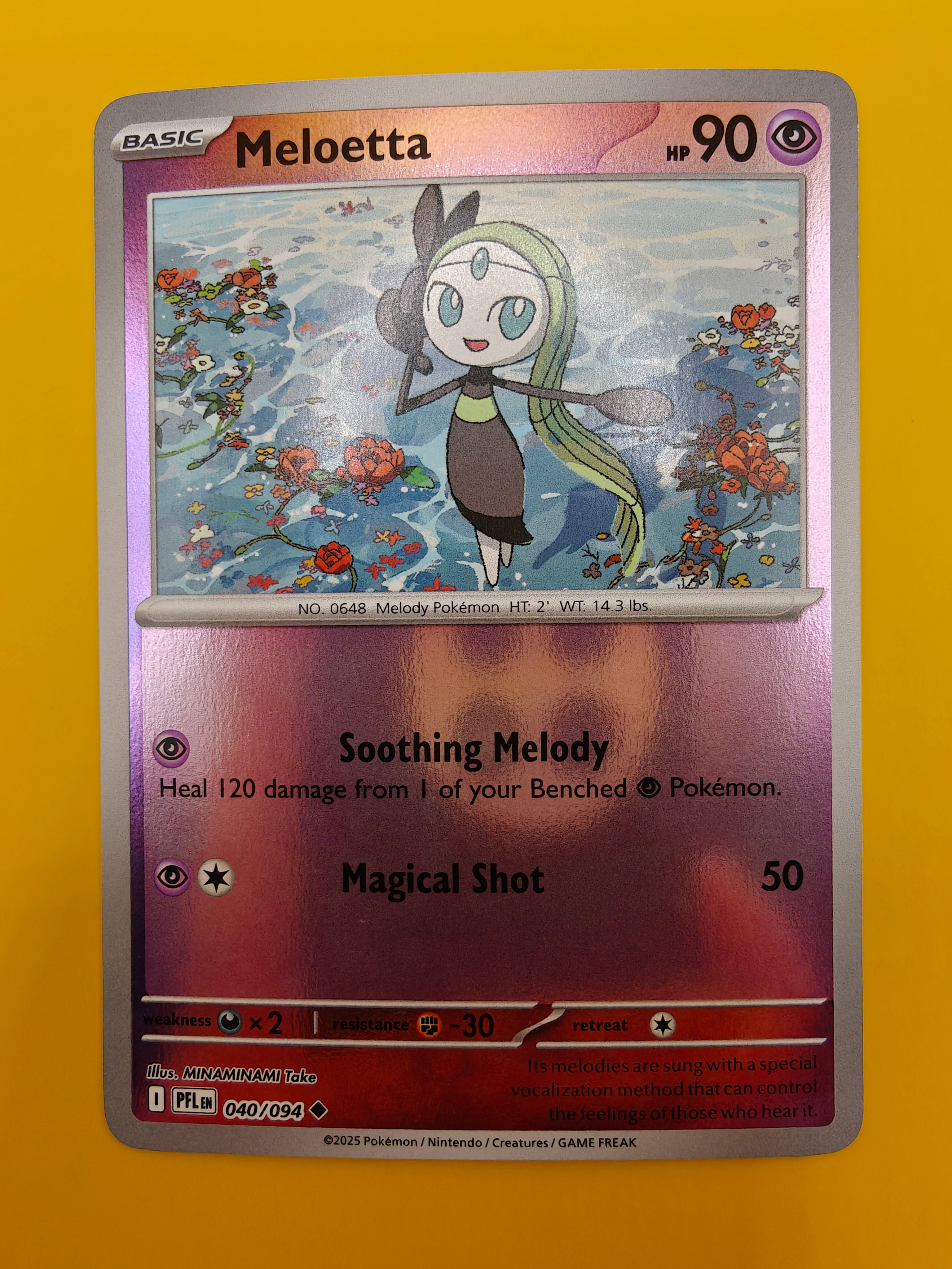 Meloetta Reverse Holo - Phantasmal Flames