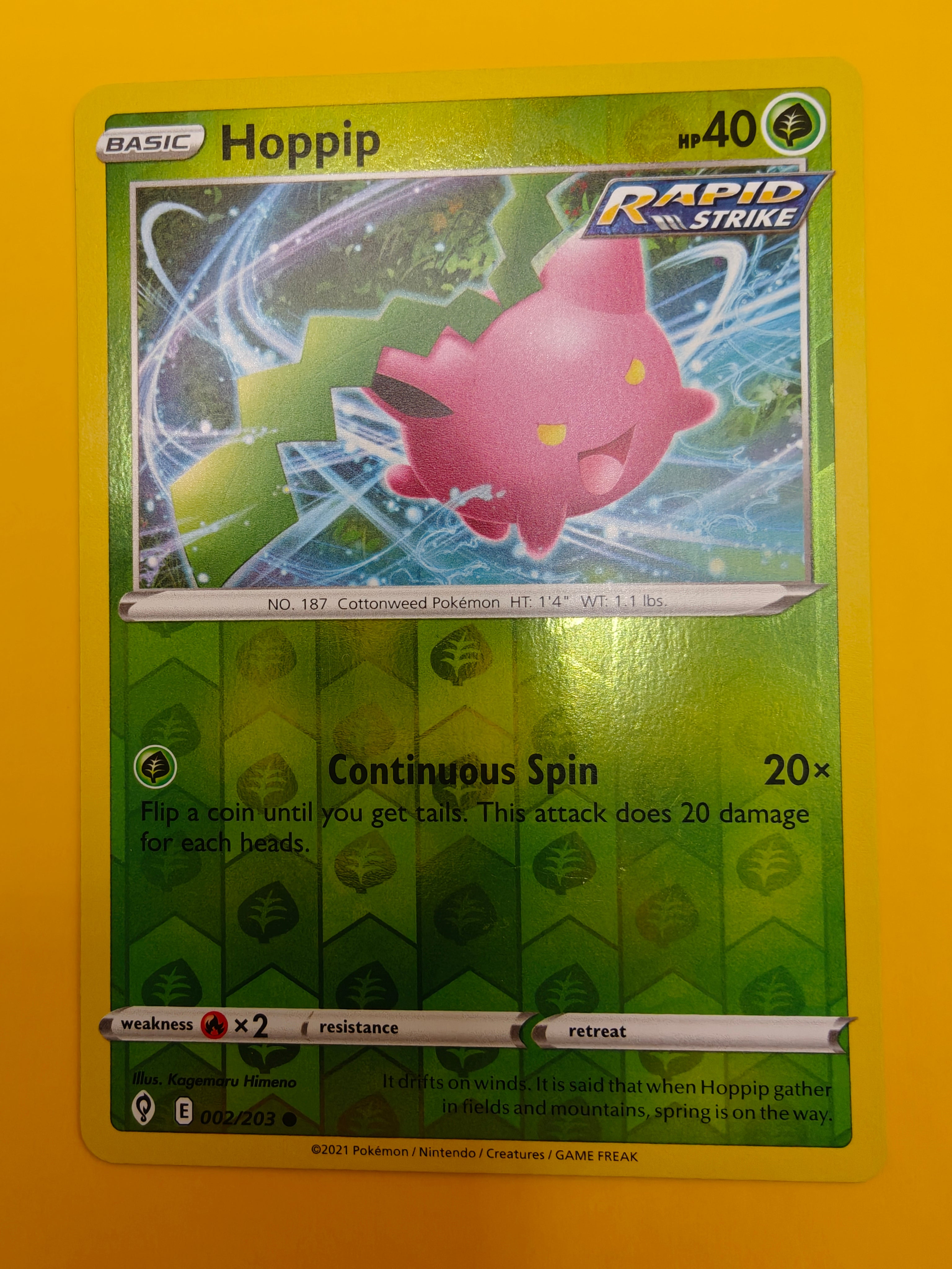 Hoppip Reverse Holo - Evolving Skies