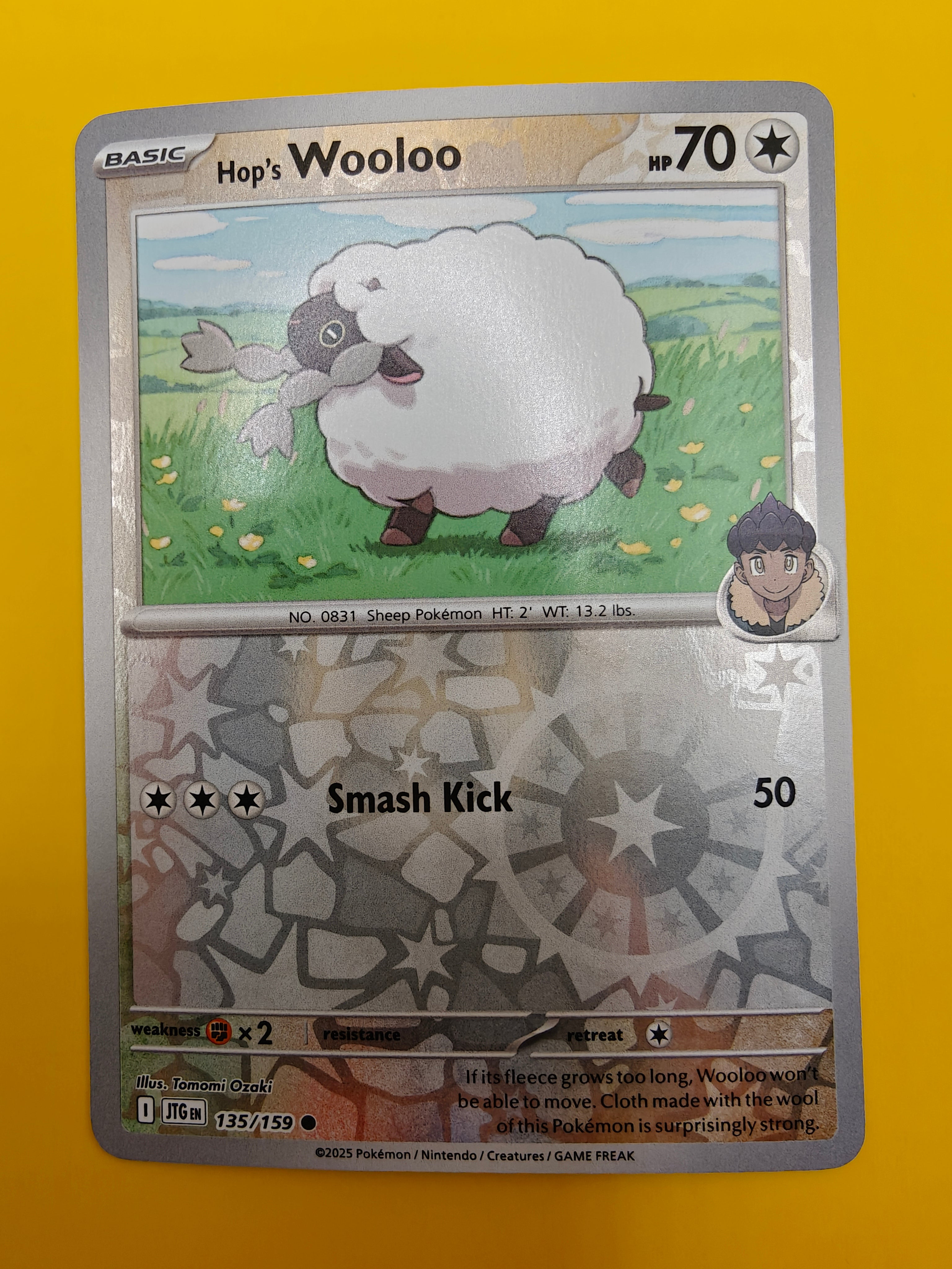 Hop's Wooloo Reverse Holo - Journey Together
