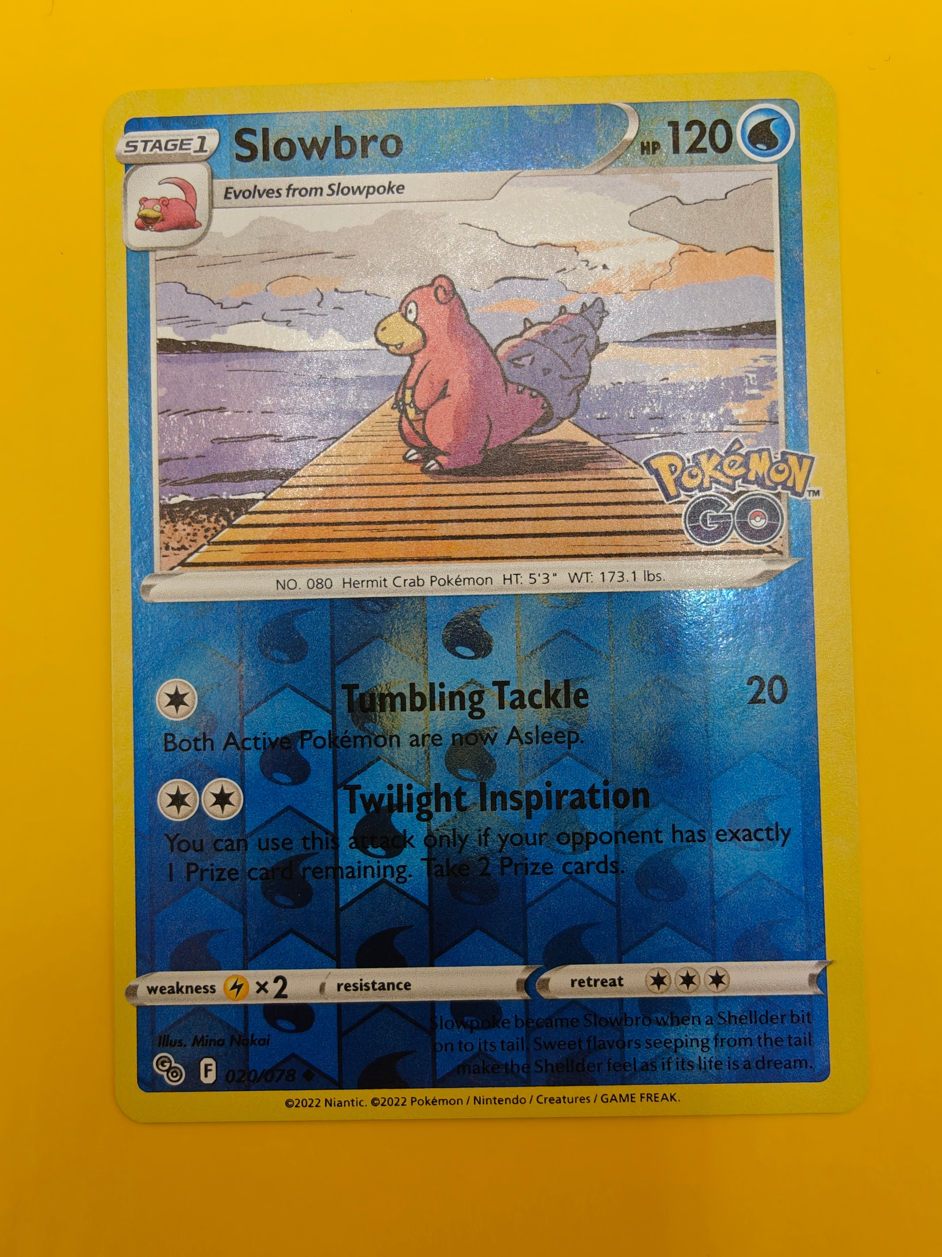 Slowbro Reverse Holo - Pokémon Go