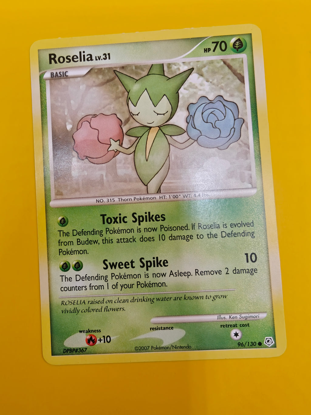 Roselia Lv.31 - Diamond & Pearl Base Set