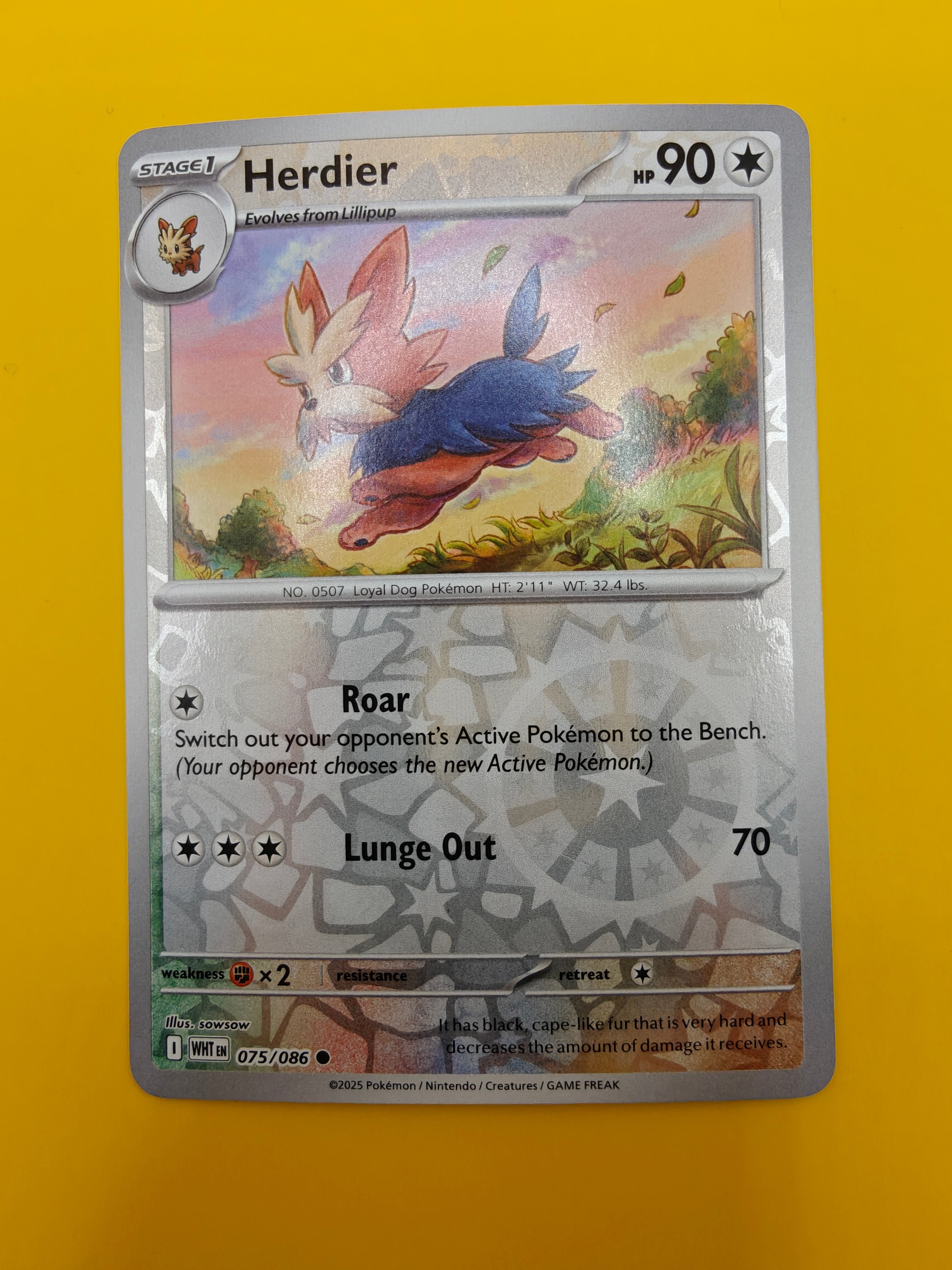 Herdier Reverse Holo - White Flare