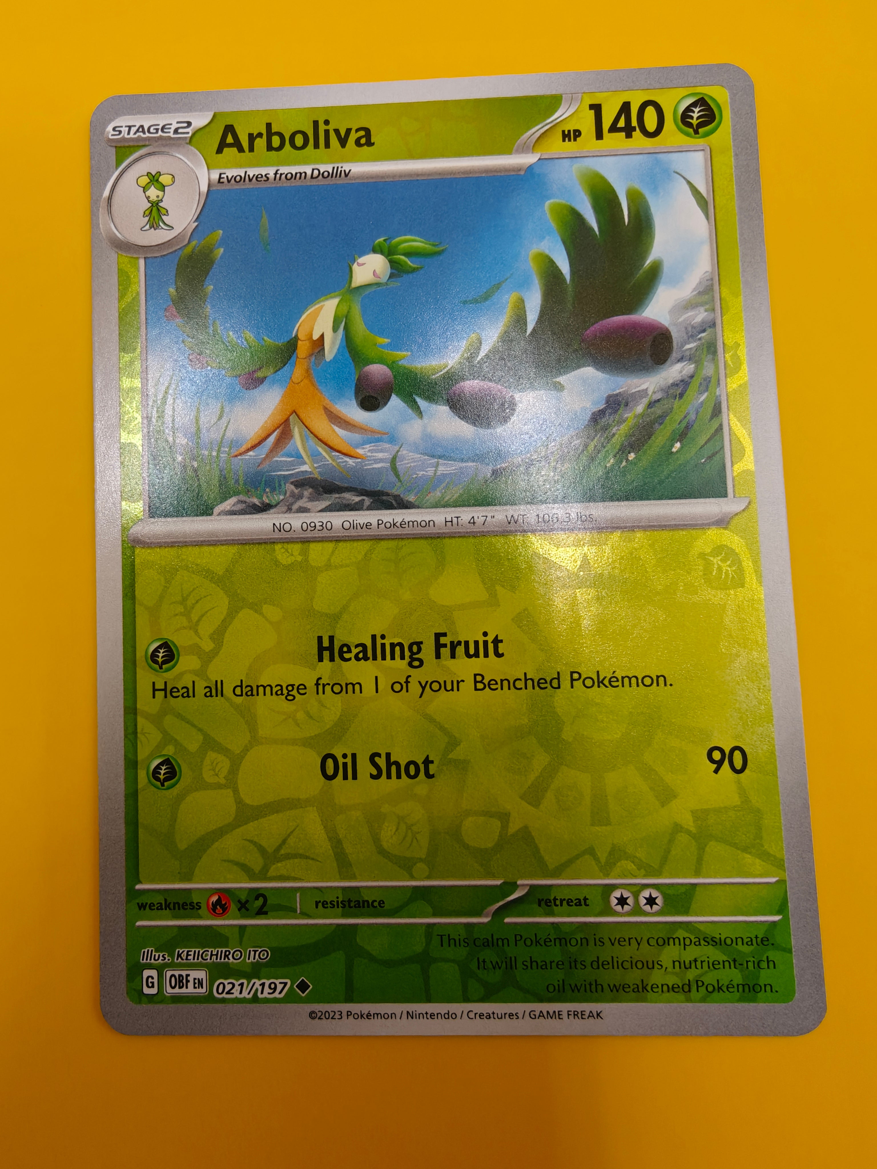 Arboliva Reverse Holo - Obsidian Flames