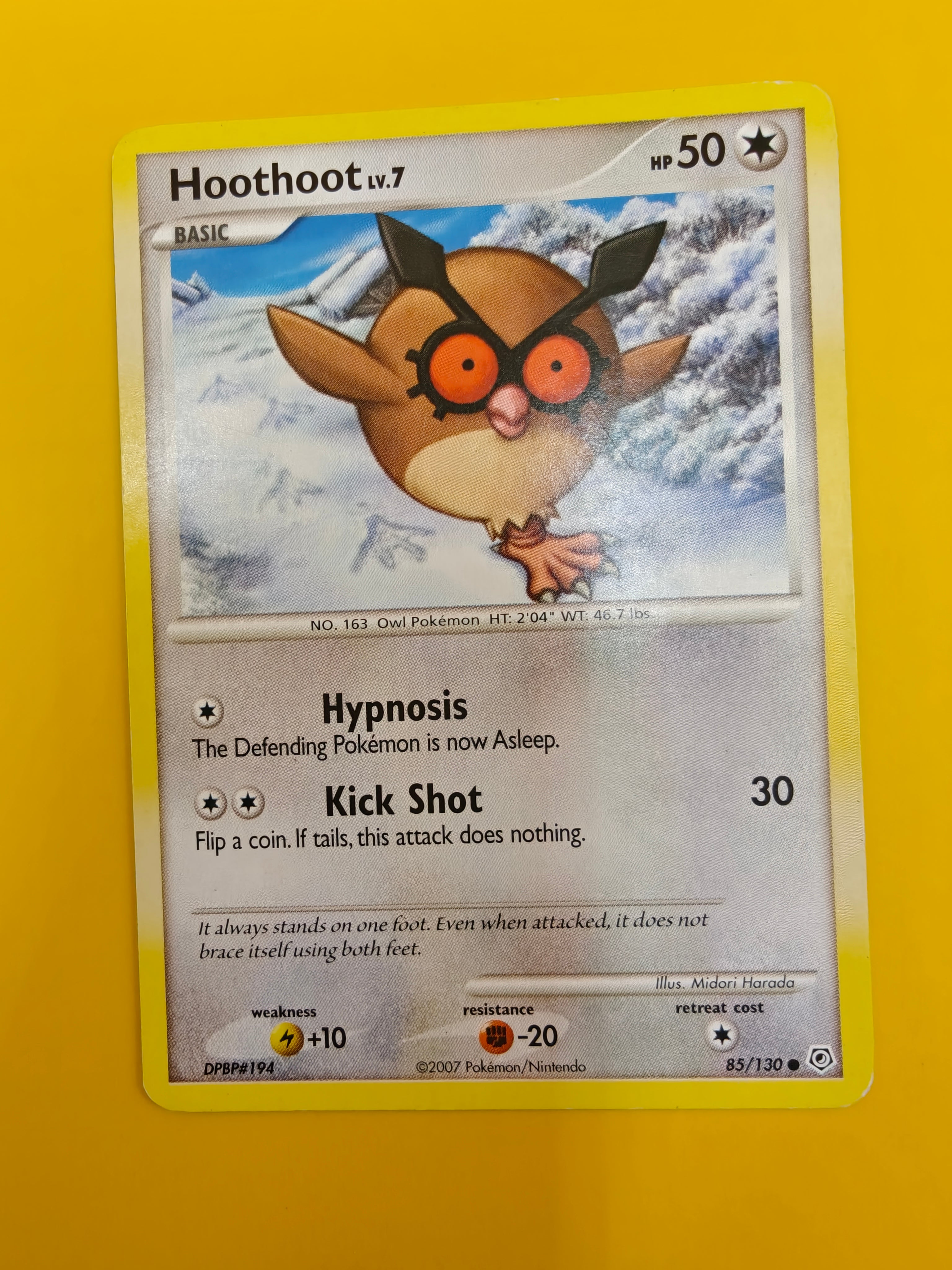 Hoothoot Lv.7 - Diamond & Pearl Base Set