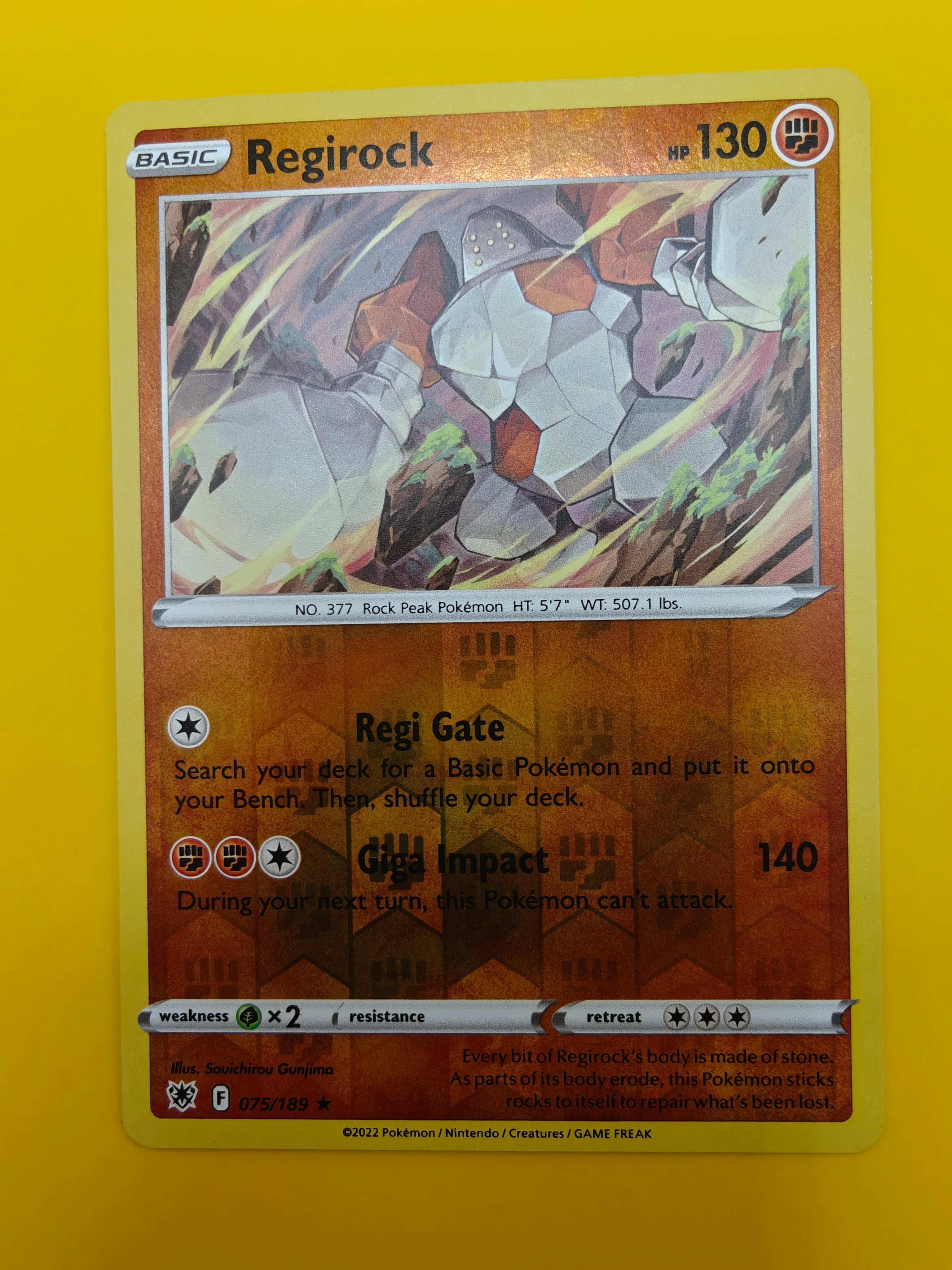 Regirock Reverse Holo - Astral Radiance