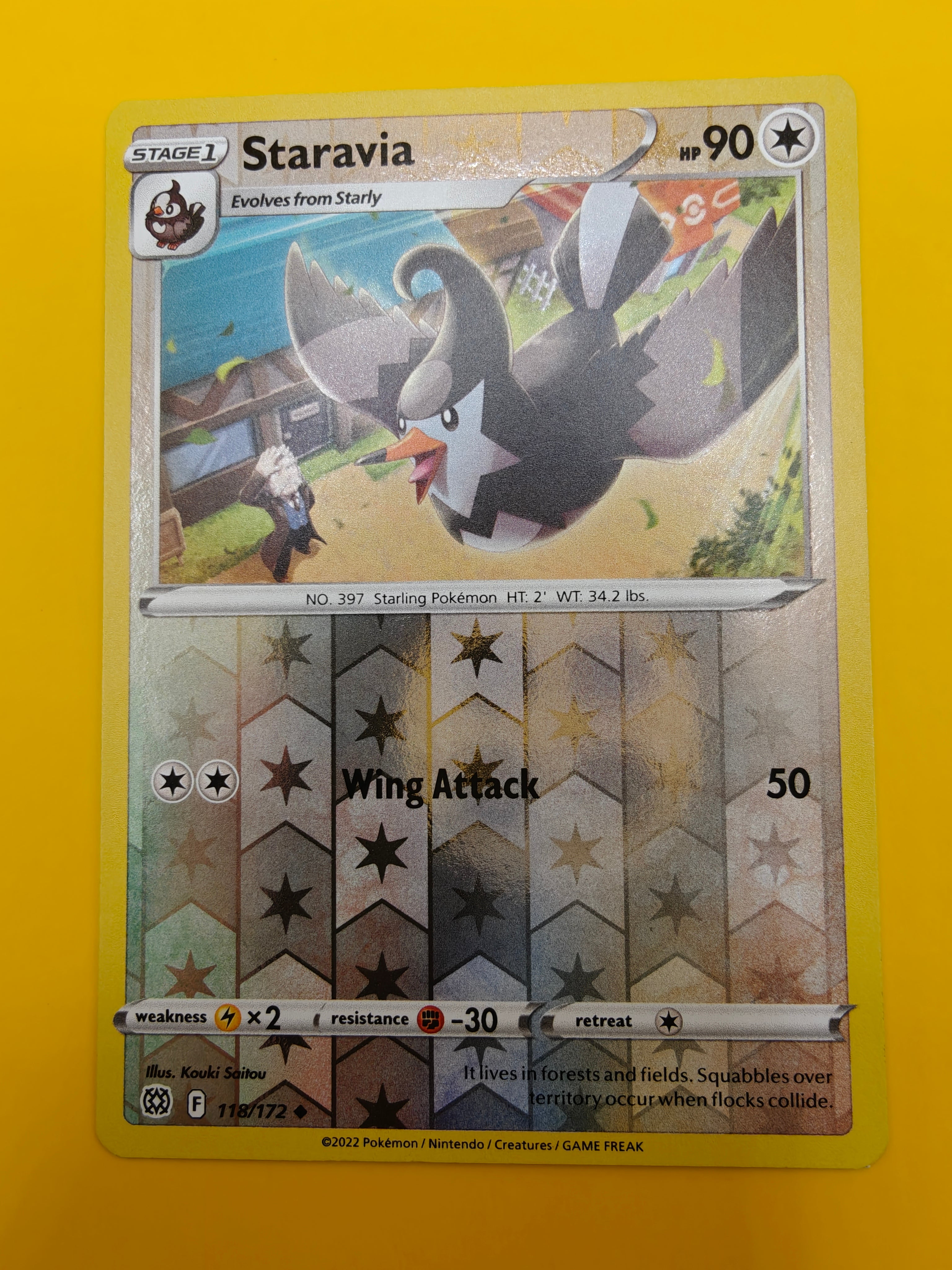 Staravia Reverse Holo - Brilliant Stars
