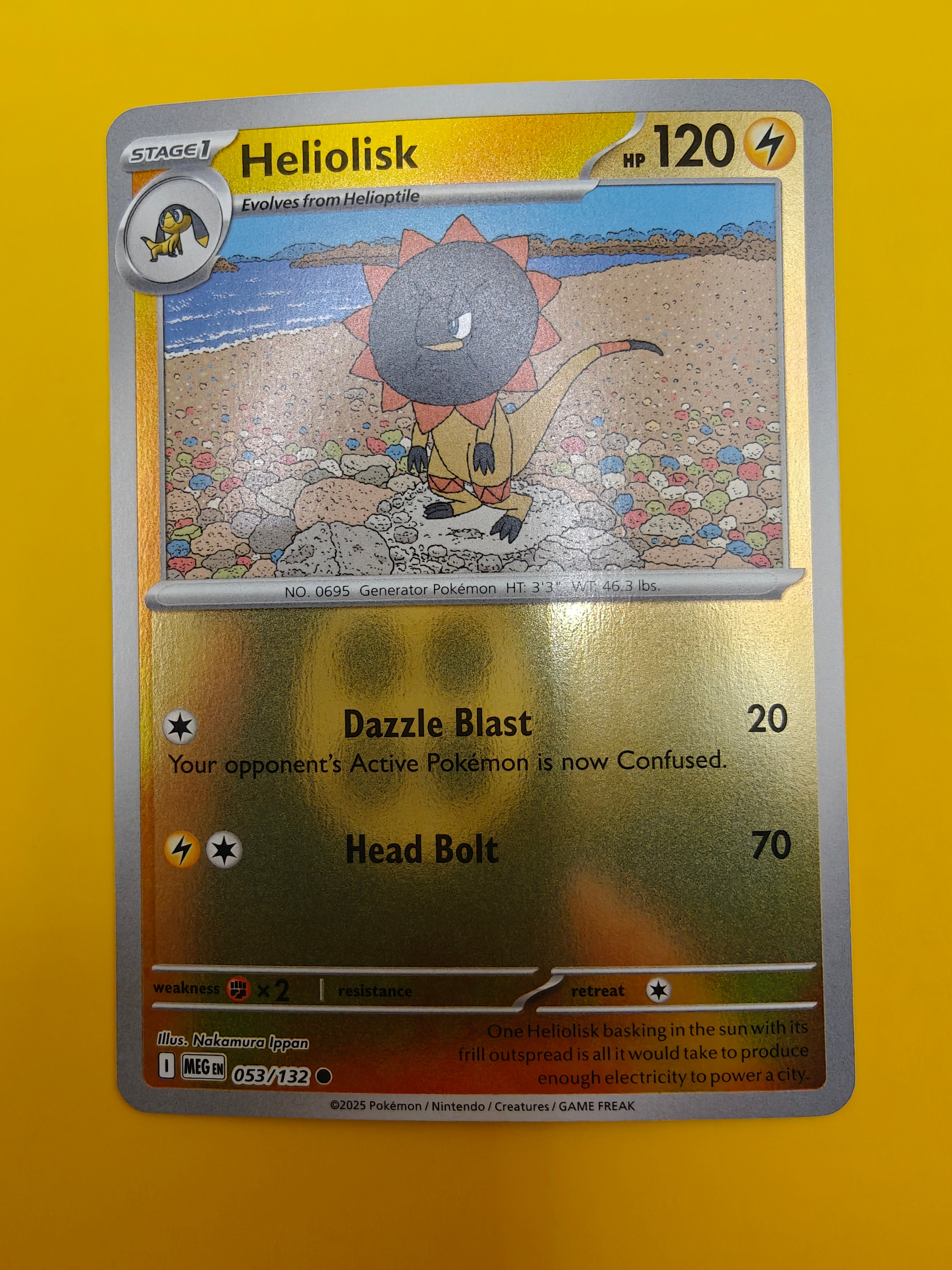 Heliolisk Reverse Holo - Mega Evolution Base Set
