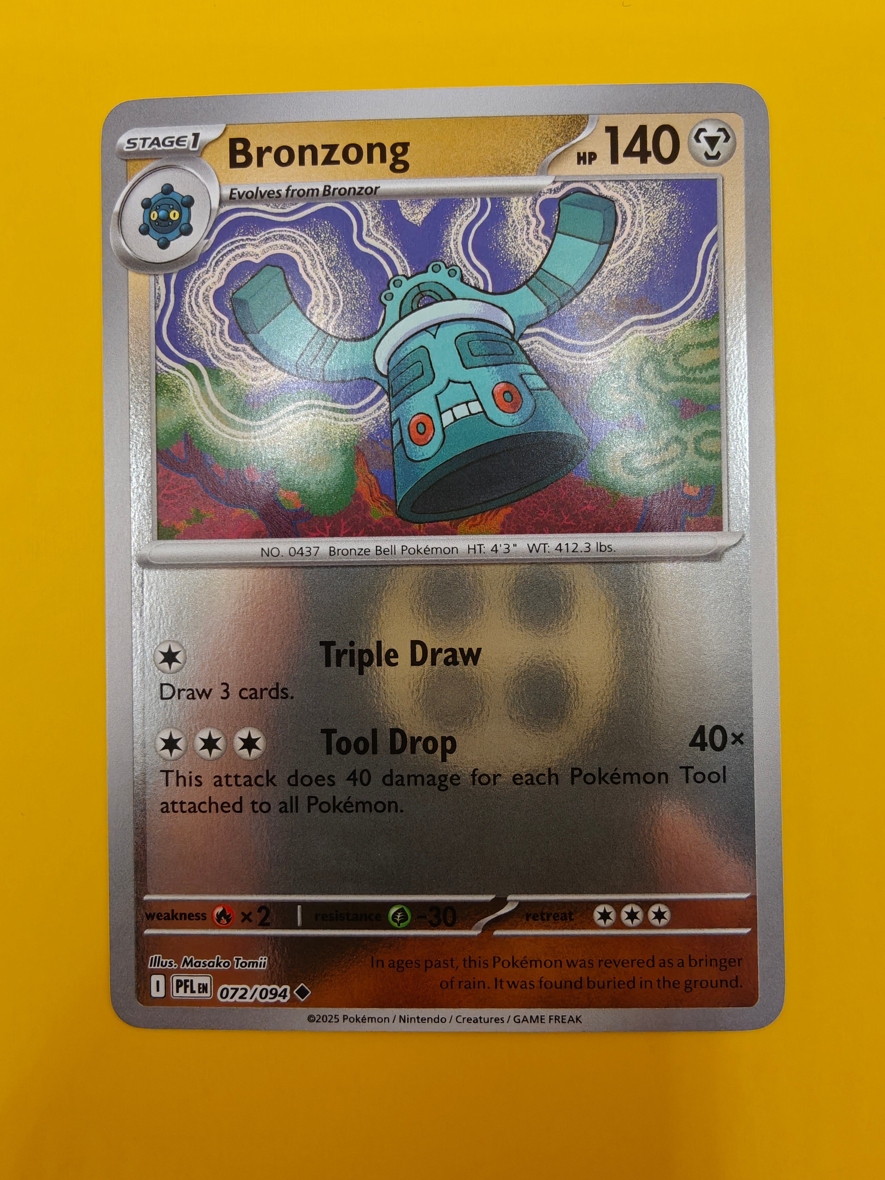 Bronzong Reverse Holo - Phantasmal Flames